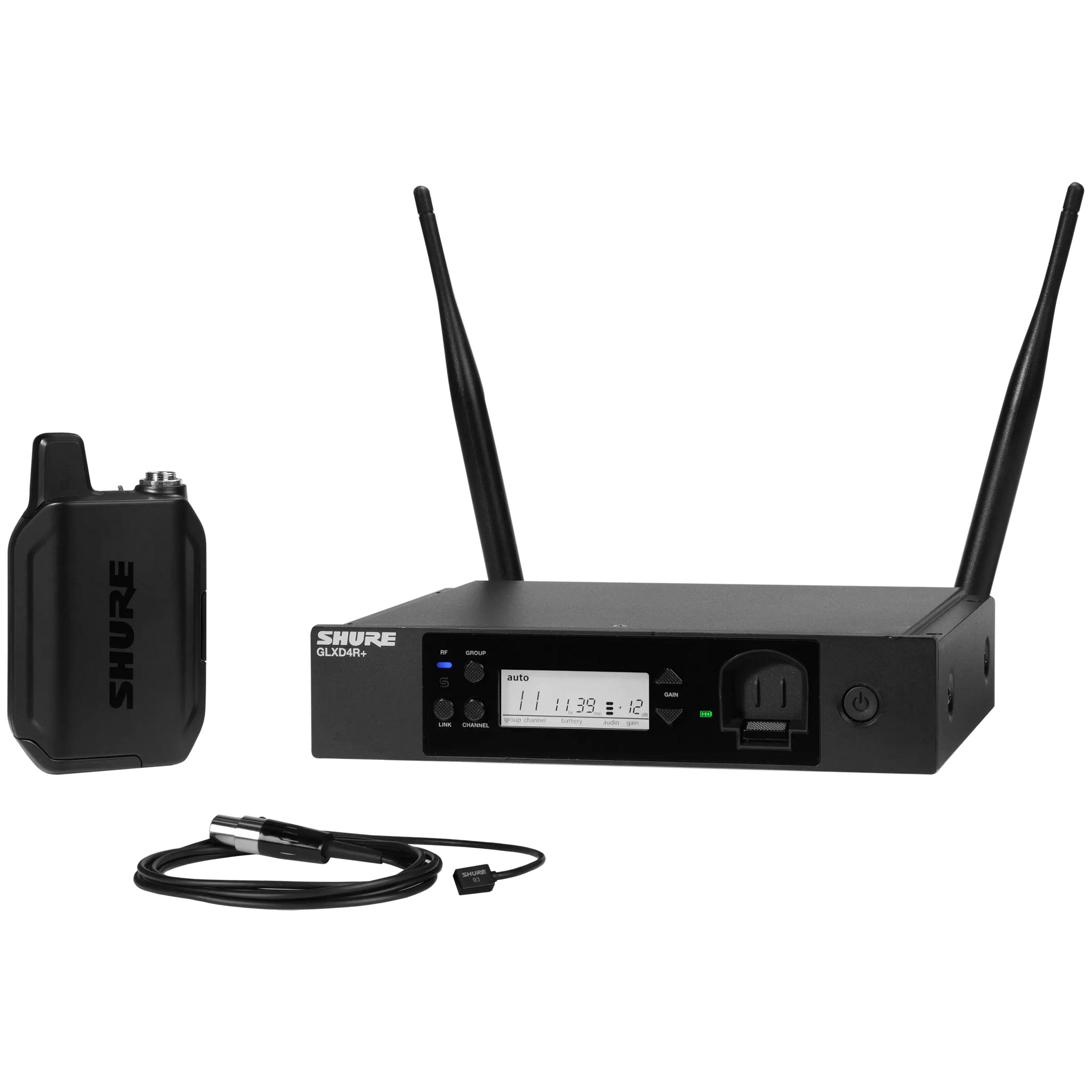 Shure GLXD14R+/93 Wireless Lavalier Microphone System