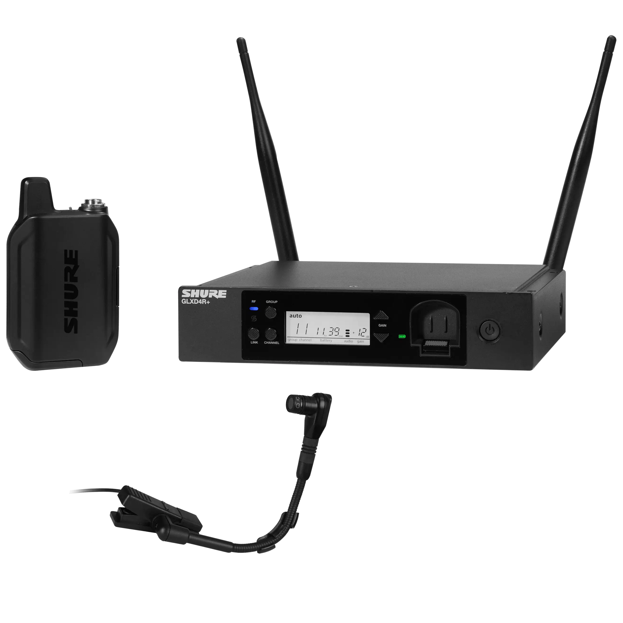 Shure GLXD14R+/B98 Wireless Instrument Microphone System