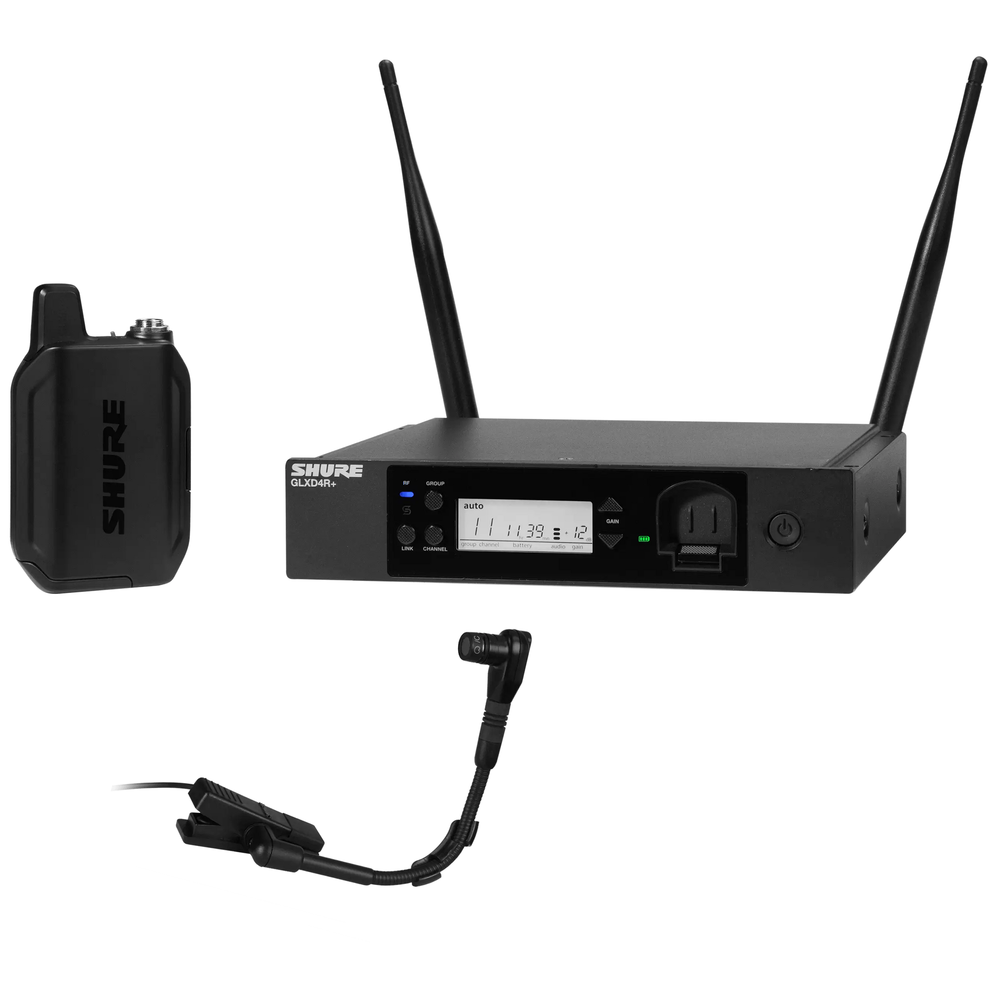 Shure GLXD14R+/B98 Wireless Instrument Microphone System