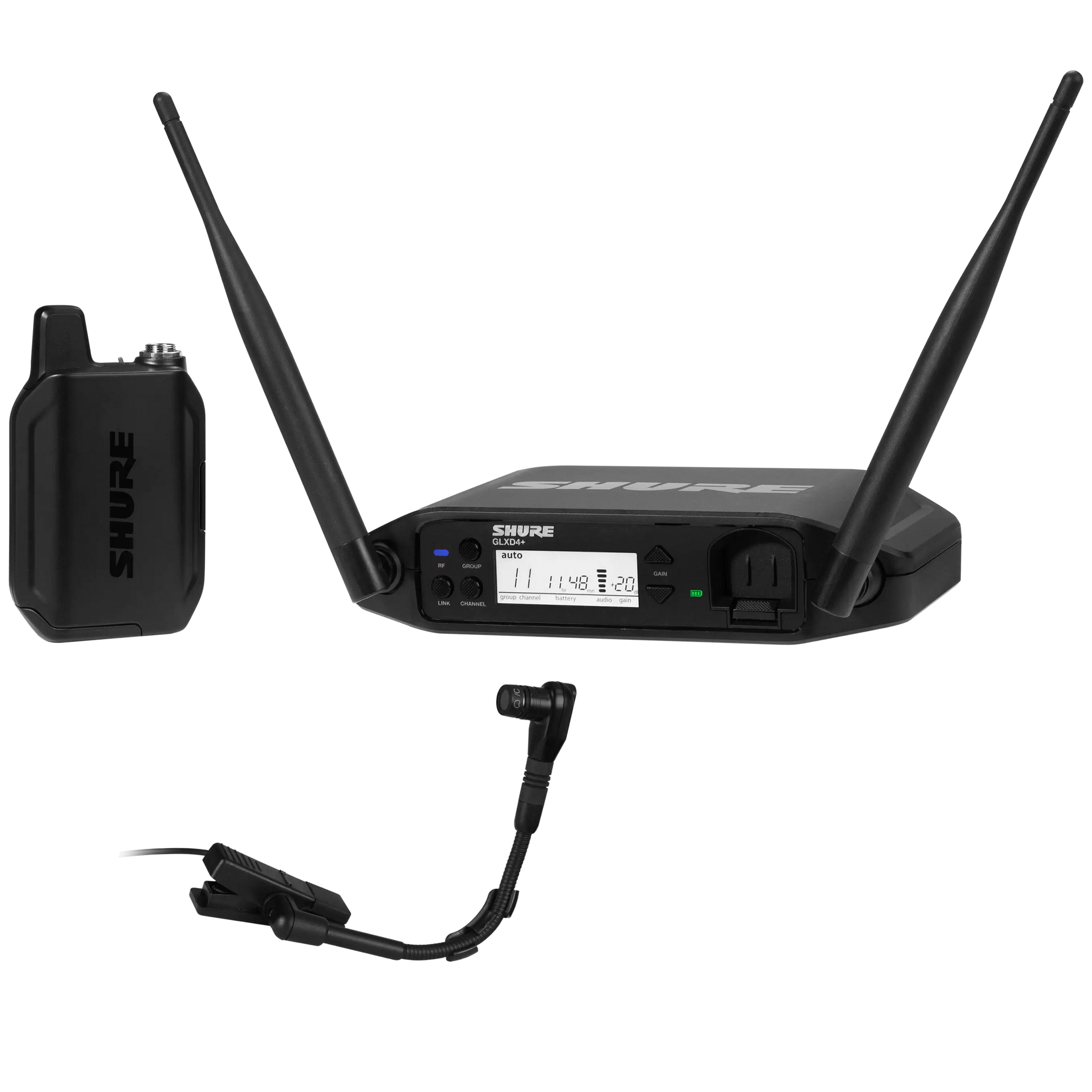 Shure GLXD14+/B98 Wireless Instrument Microphone System