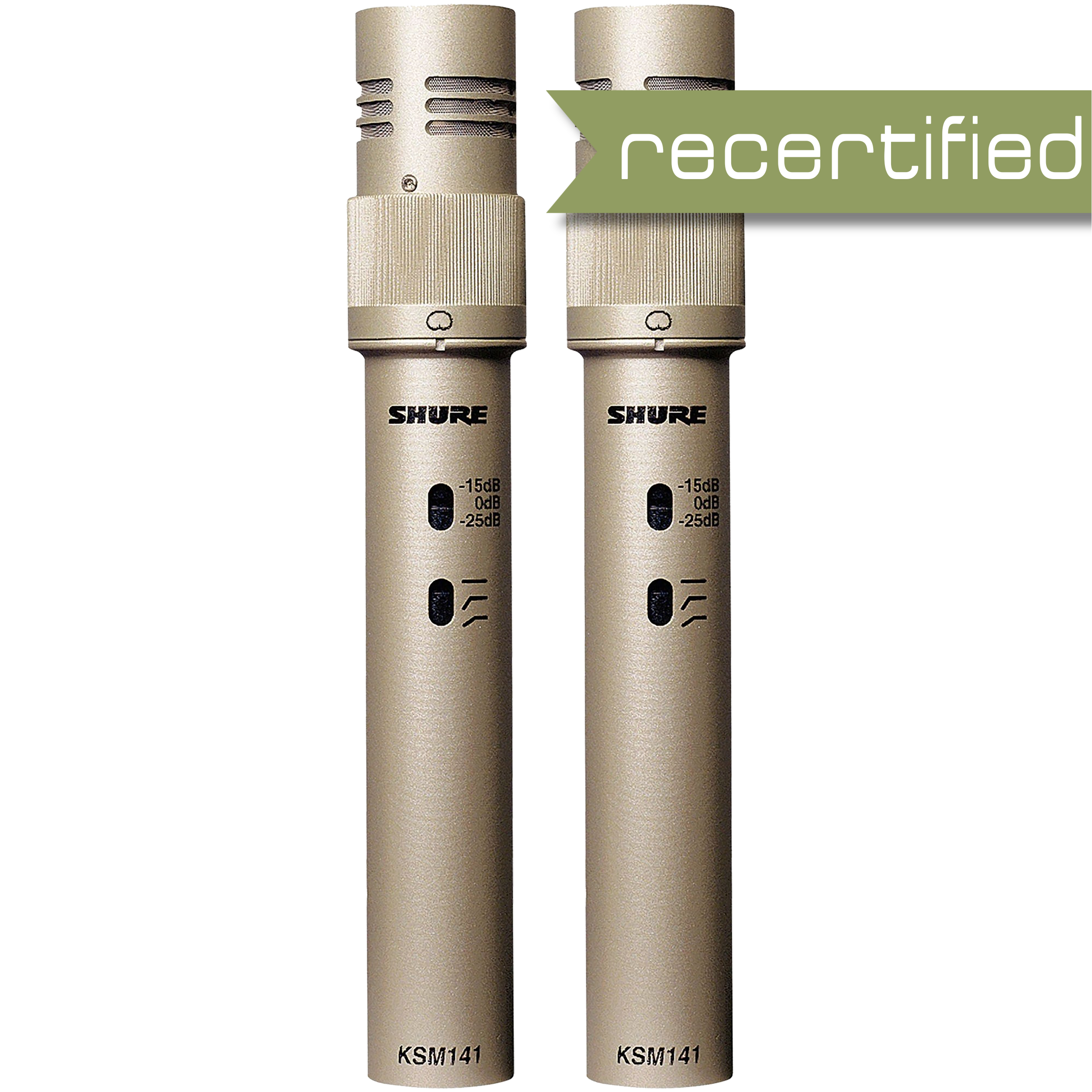 Shrue KSM141/SL Stereo Dual Pattern Condensor Microphone Pair