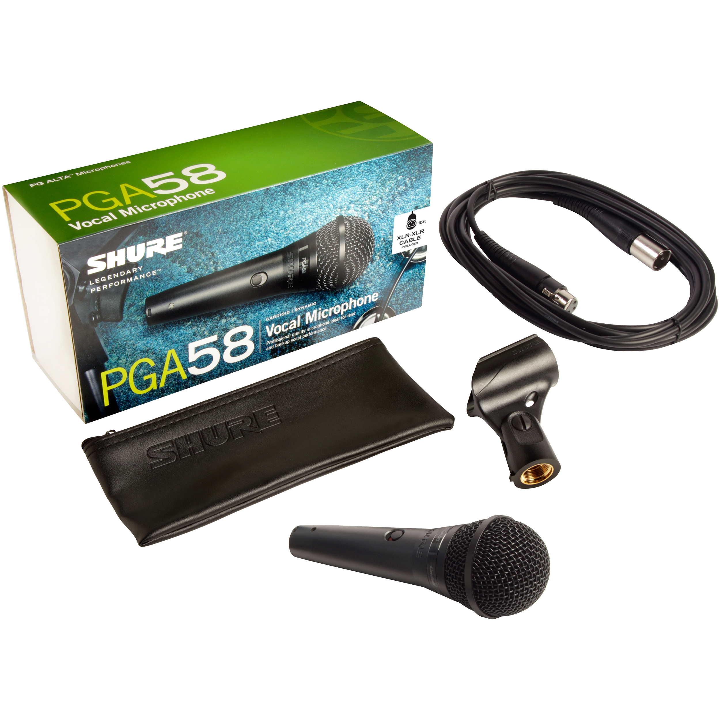 Shure PGA58-XLR Cardioid Dynamic Vocal Microphone