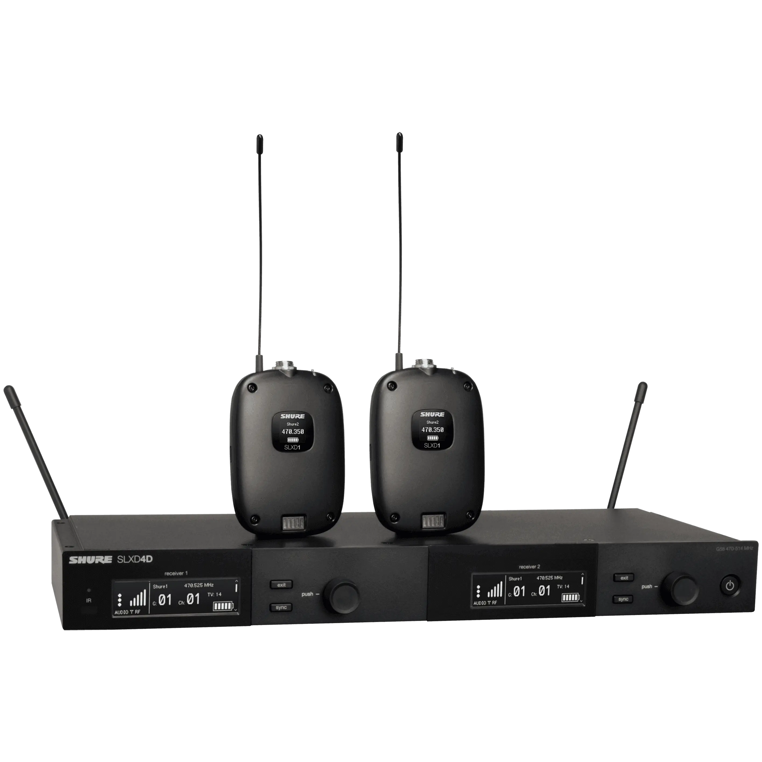 Shure SLXD14D Dual Channel Wireless Guitar System