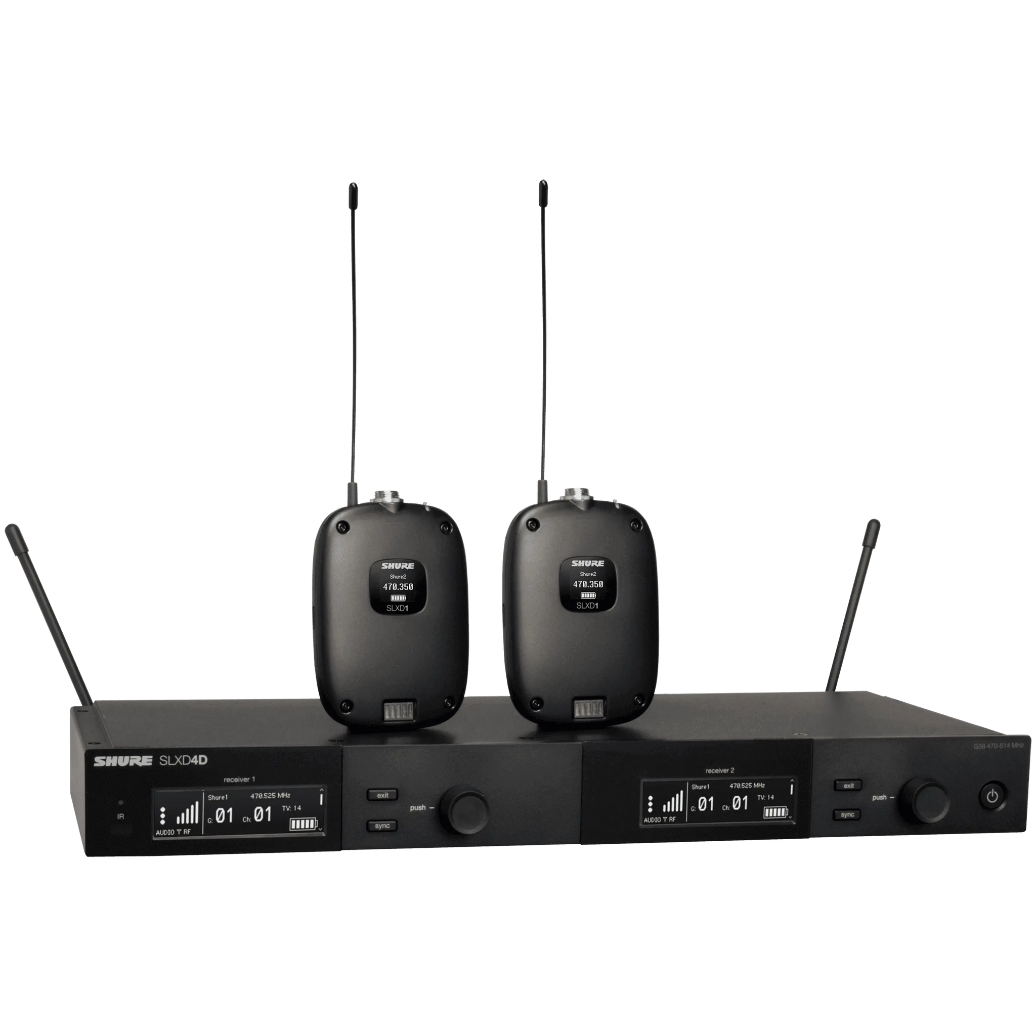 Shure SLXD14D Dual Channel Wireless Guitar System