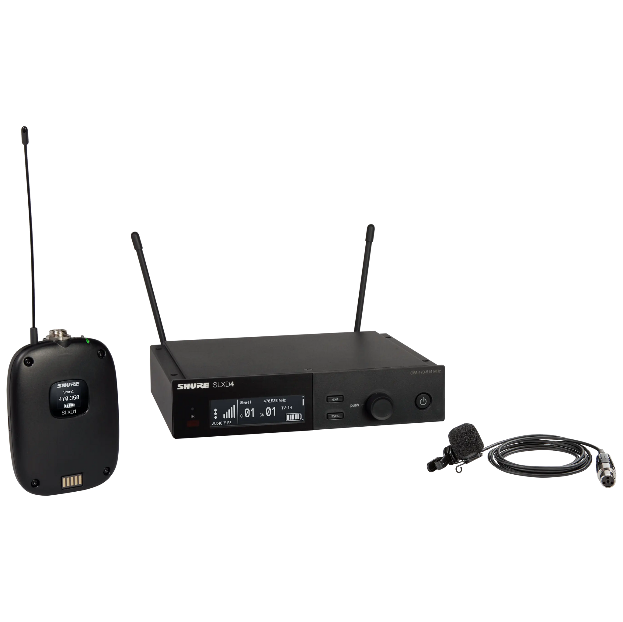 Shure SLXD14/85M Wireless Lavalier Microphone System