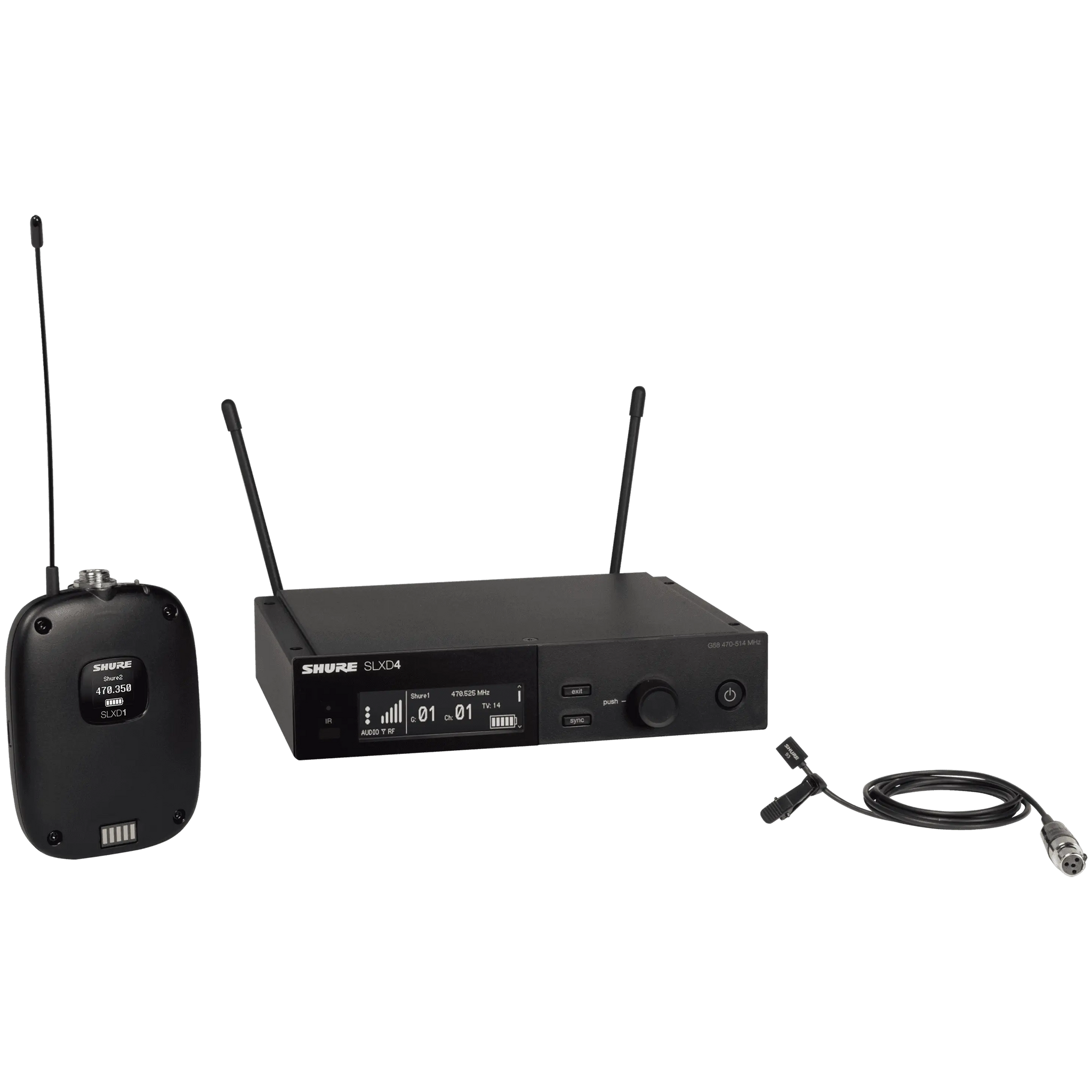 Shure SLXD14/93 Wireless Lavalier Microphone System