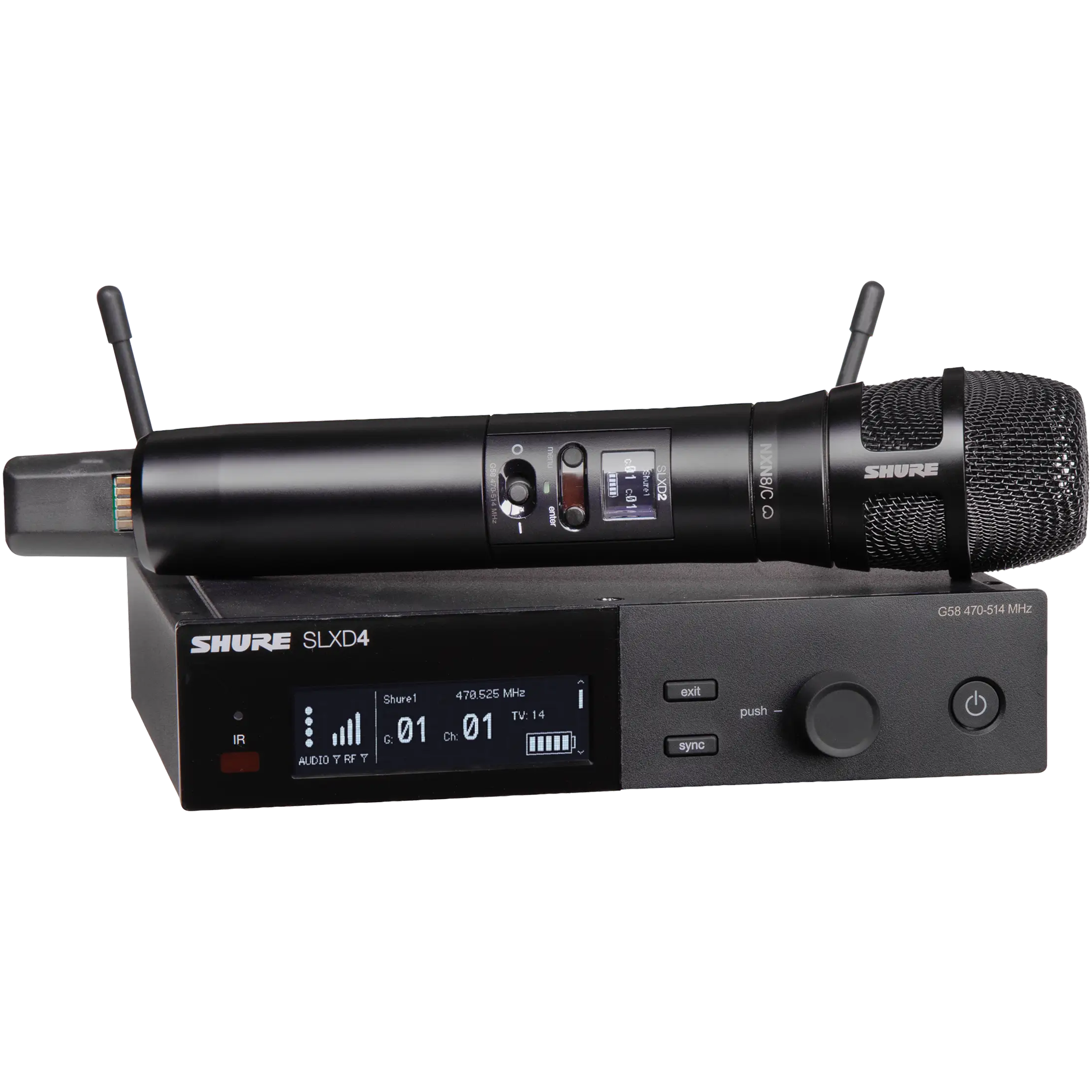 Shure SLXD24/N8CB Wireless Handheld Microphone System
