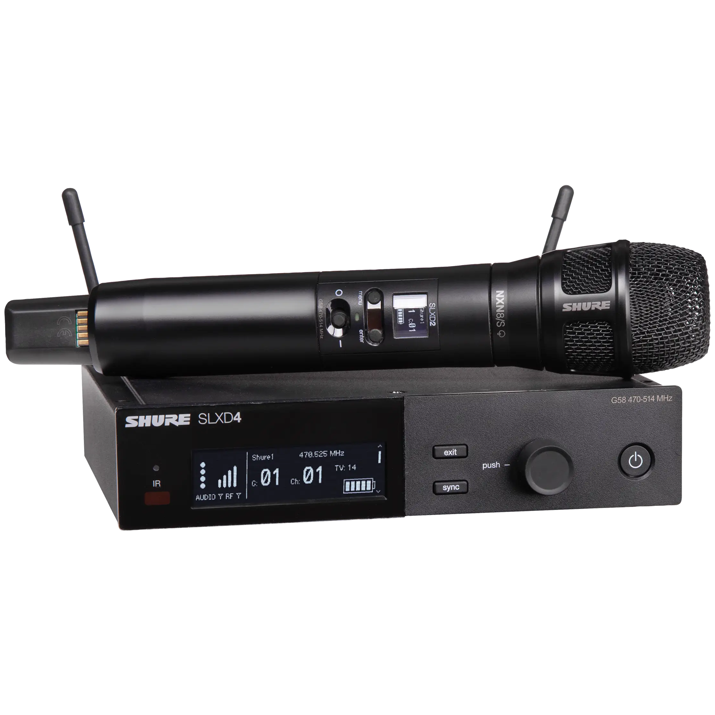 Shure SLXD24/N8SB Wireless Handheld Microphone System