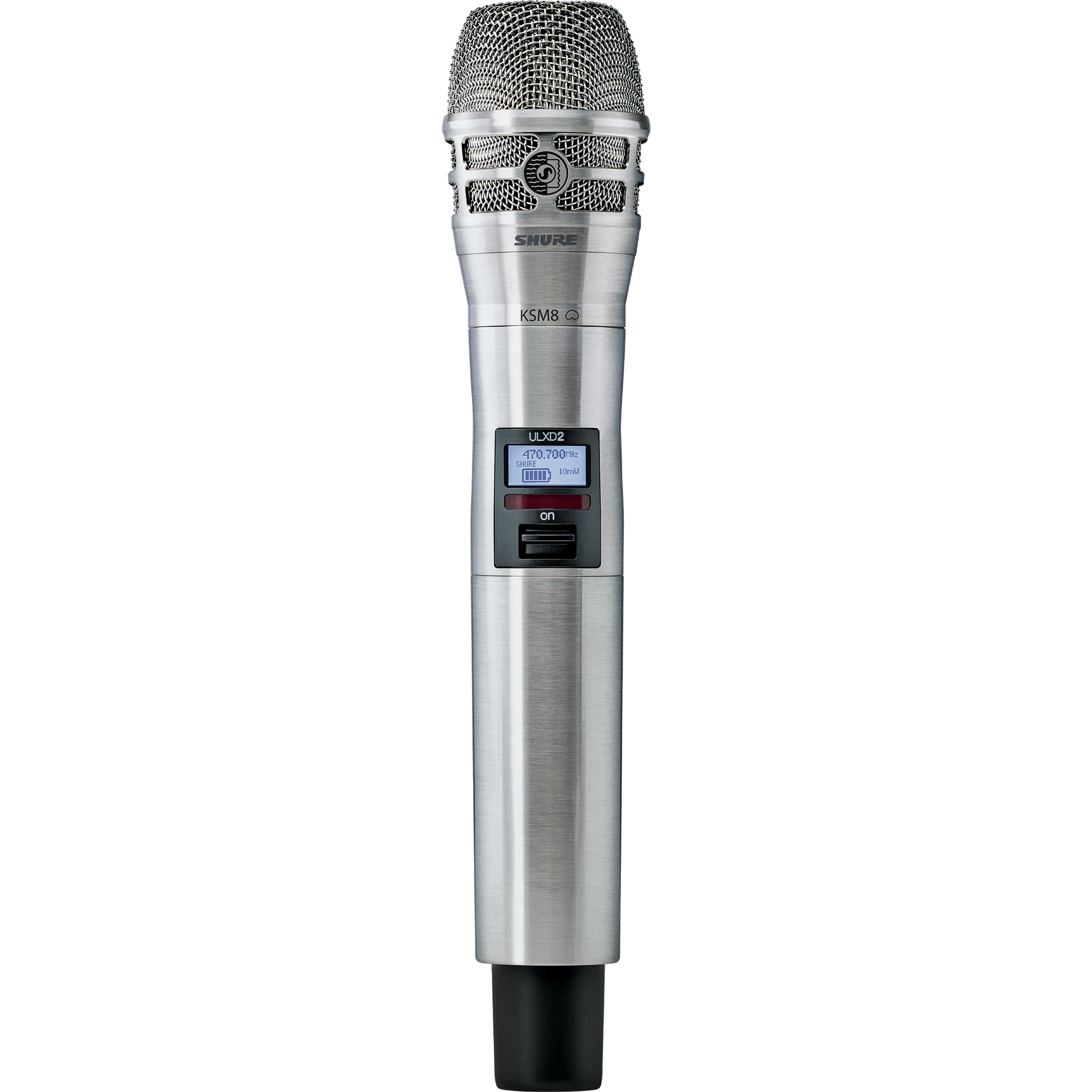 Shure Nickel ULX-D Handheld Transmitter with KSM 8 Microphone