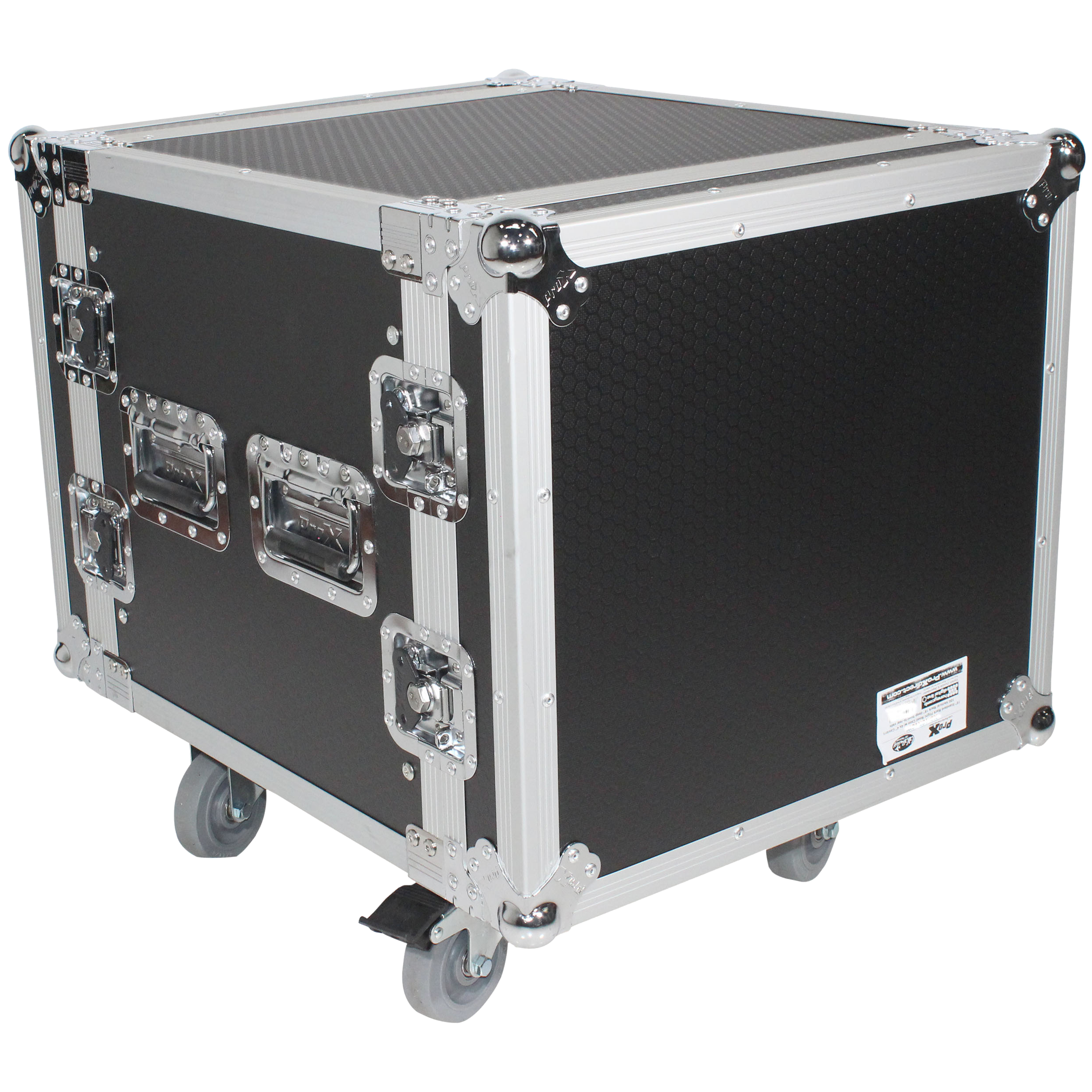 ProX 10U Shockmount 24 Deep Rack with Casters