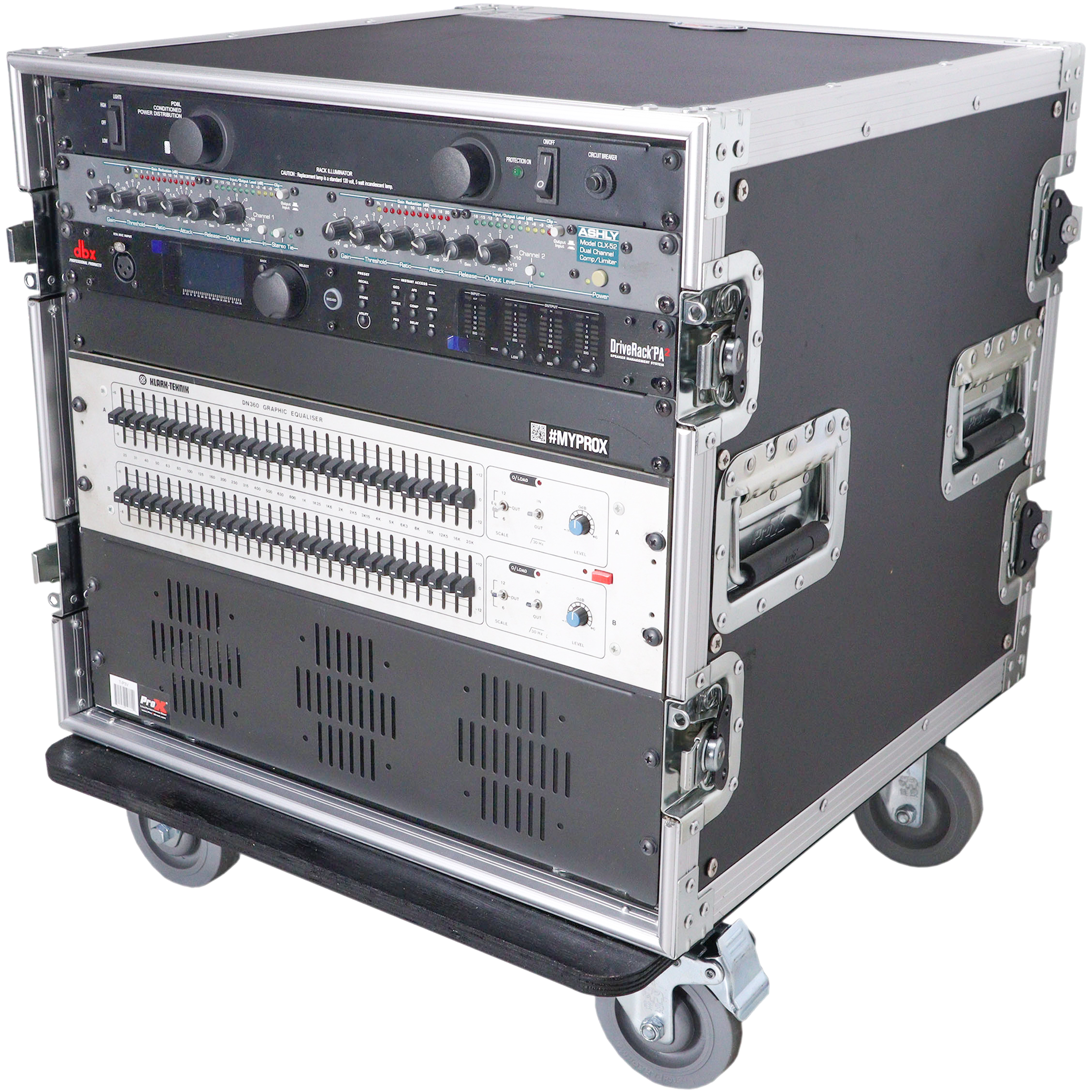 ProX 10U 19 Deep Rack with Casters