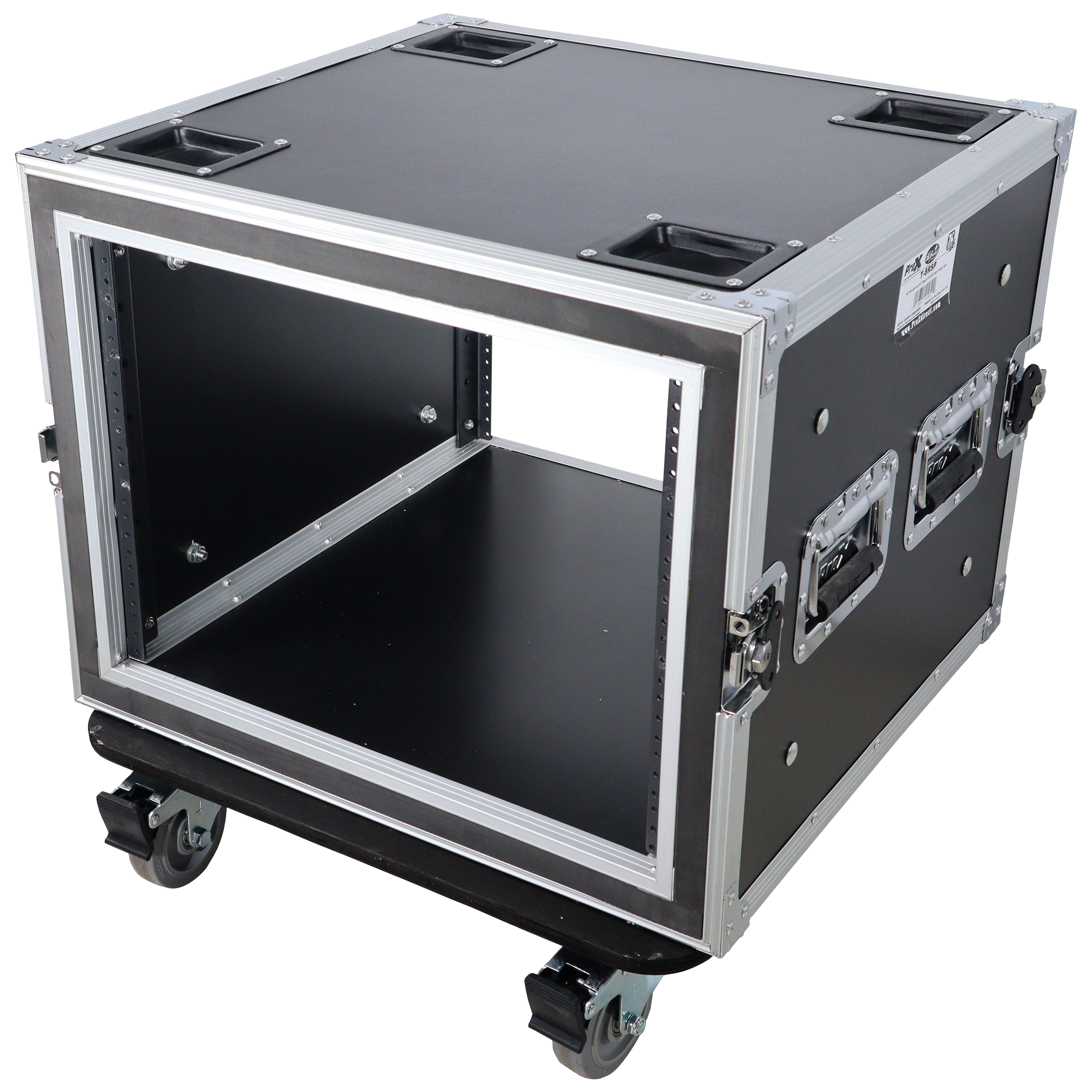 ProX 8U Shockmount 20 Deep Rack with Casters