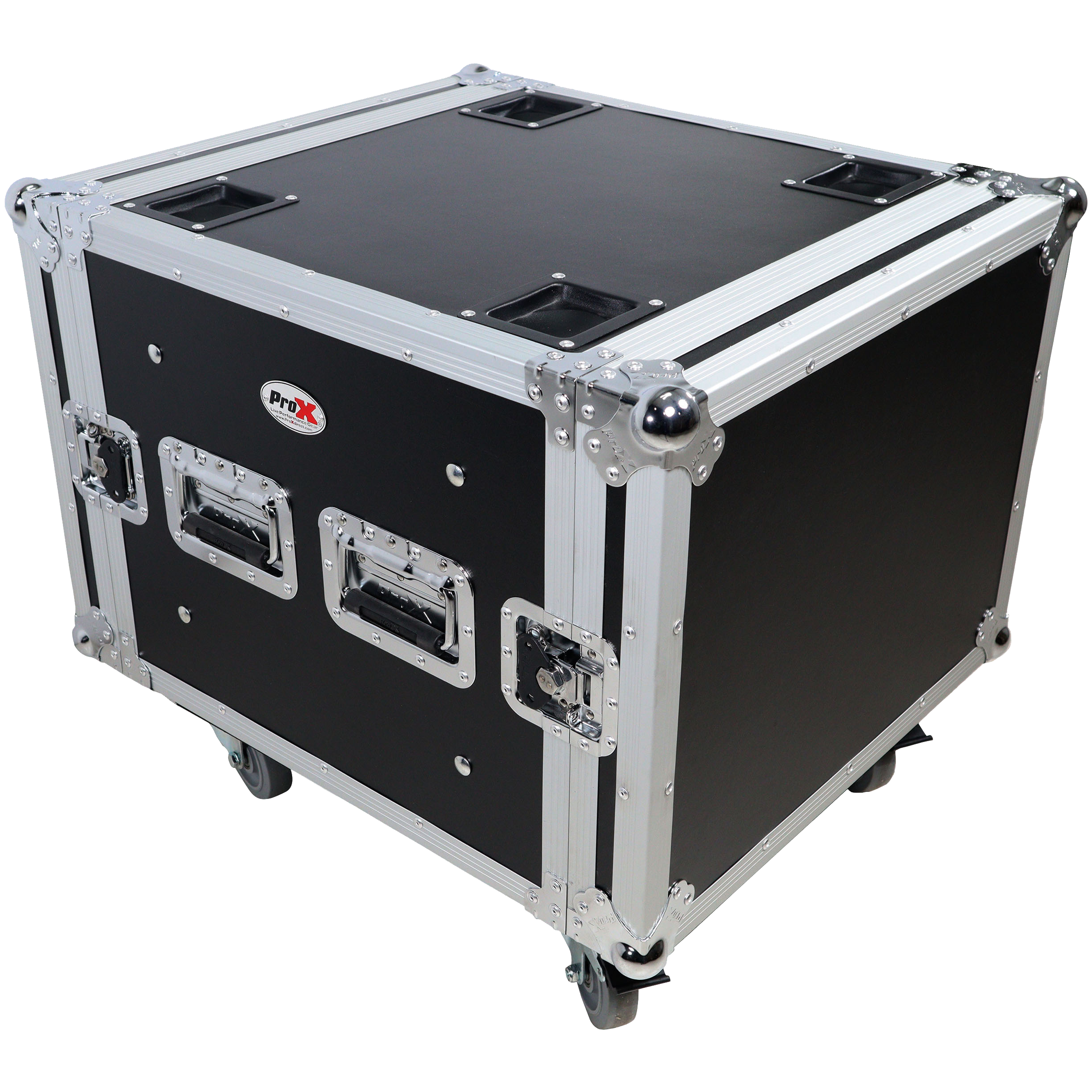 ProX 8U Shockmount 20 Deep Rack with Casters