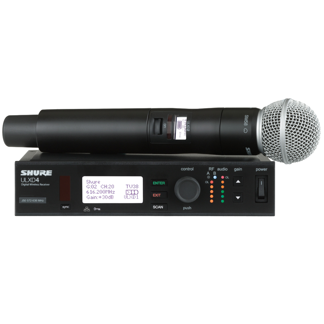 Shure ULX-D Handheld Wireless Microphone System tourPack
