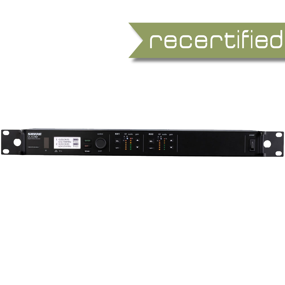 Shure ULXD4D-G50 Dual Wireless Receiver