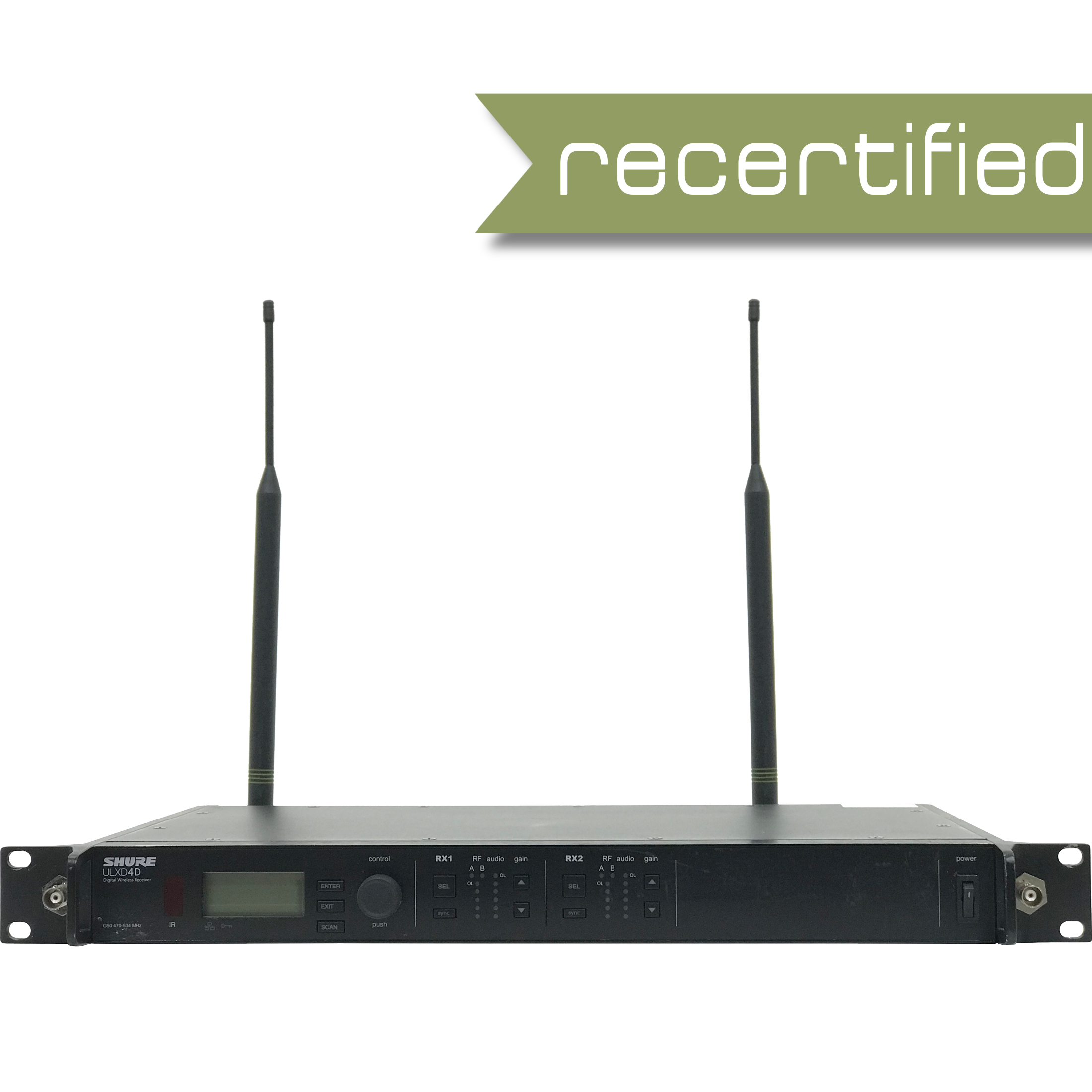 Shure ULX-D Dual Channel Receiver G50 Band