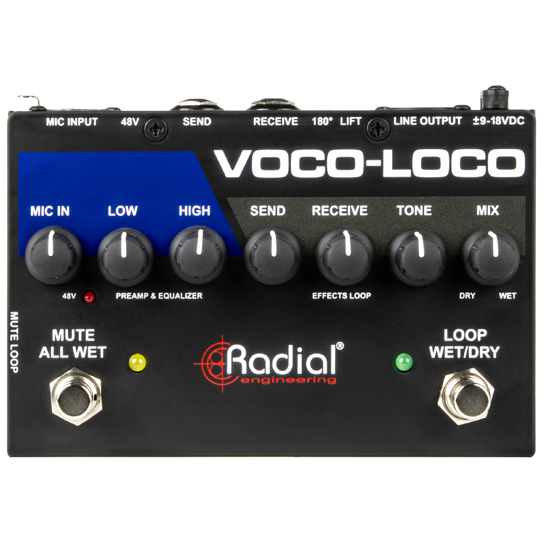 Radial Voco-Loco MK2 Effects Switcher for Voice or Instrument