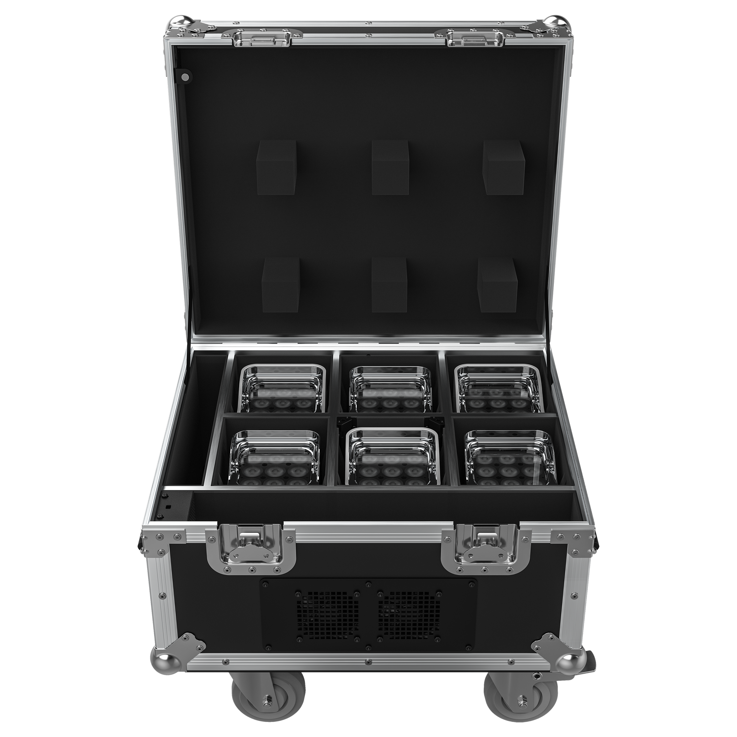 Chauvet Professional WELL FIT X Wireless Uplight 6-Pack with Case