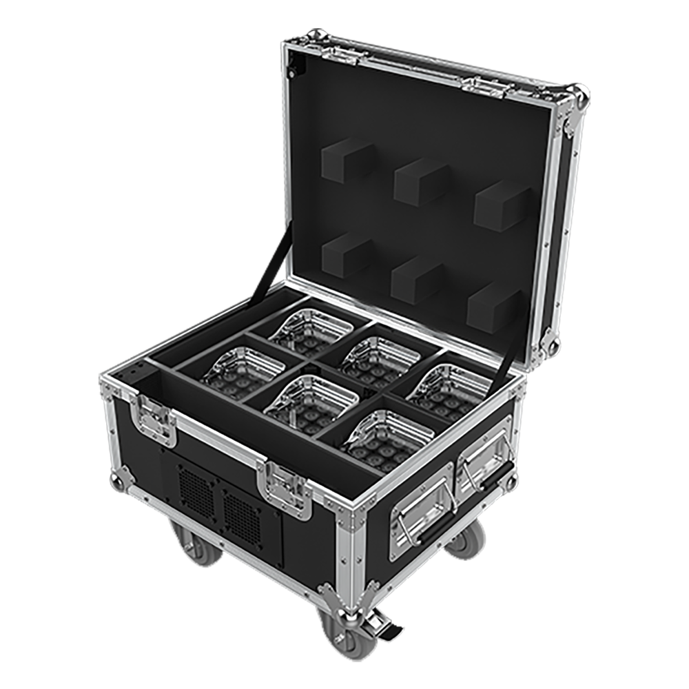 Chauvet Professional WELL FIT X Wireless Uplight 6-Pack with Case