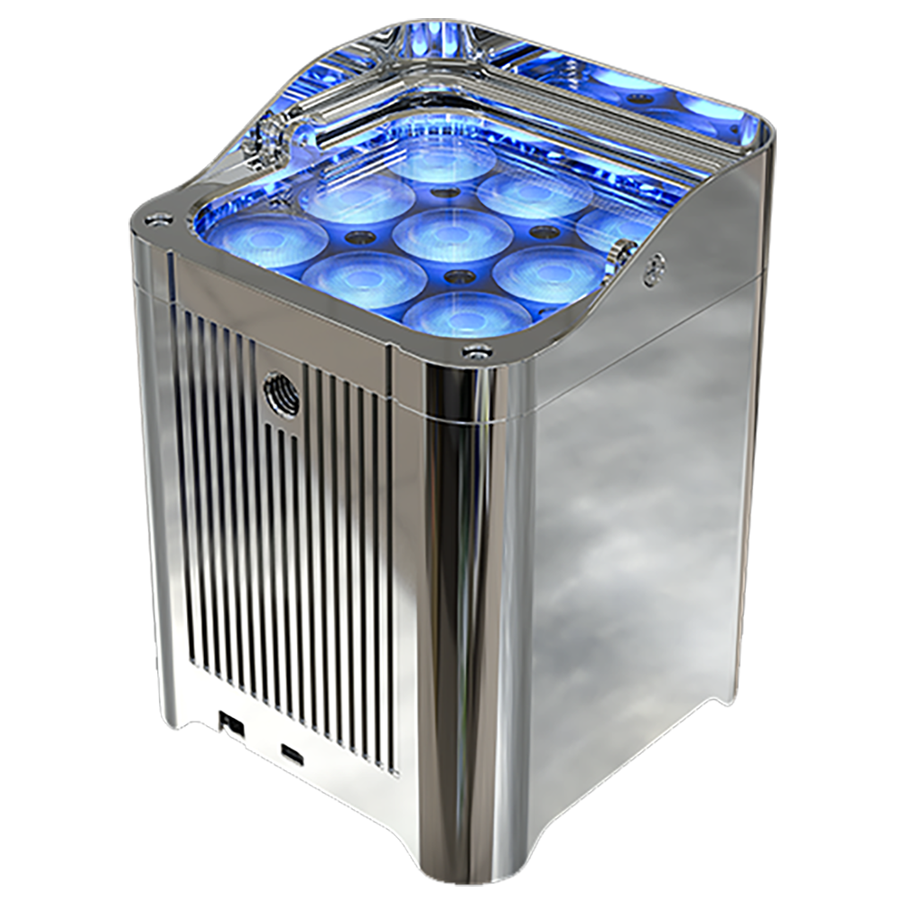 Chauvet Professional WELL FIT X Wireless Uplight 6-Pack with Case