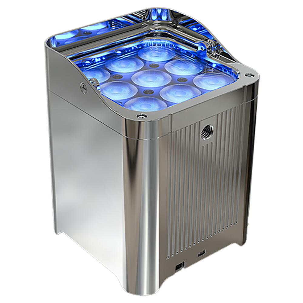 Chauvet Professional WELL FIT X Wireless Uplight 6-Pack with Case