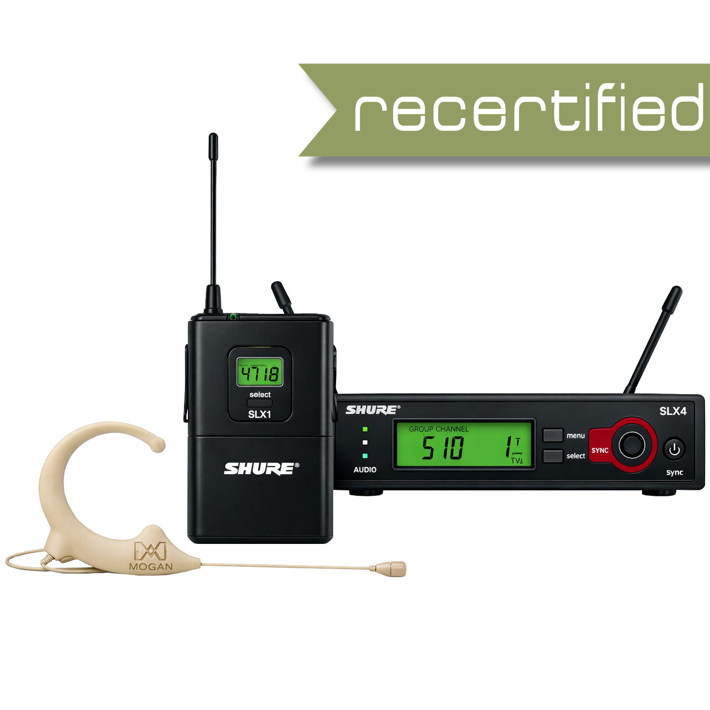Shure SLX14/EAO-G5 Headset Wireless Microphone System