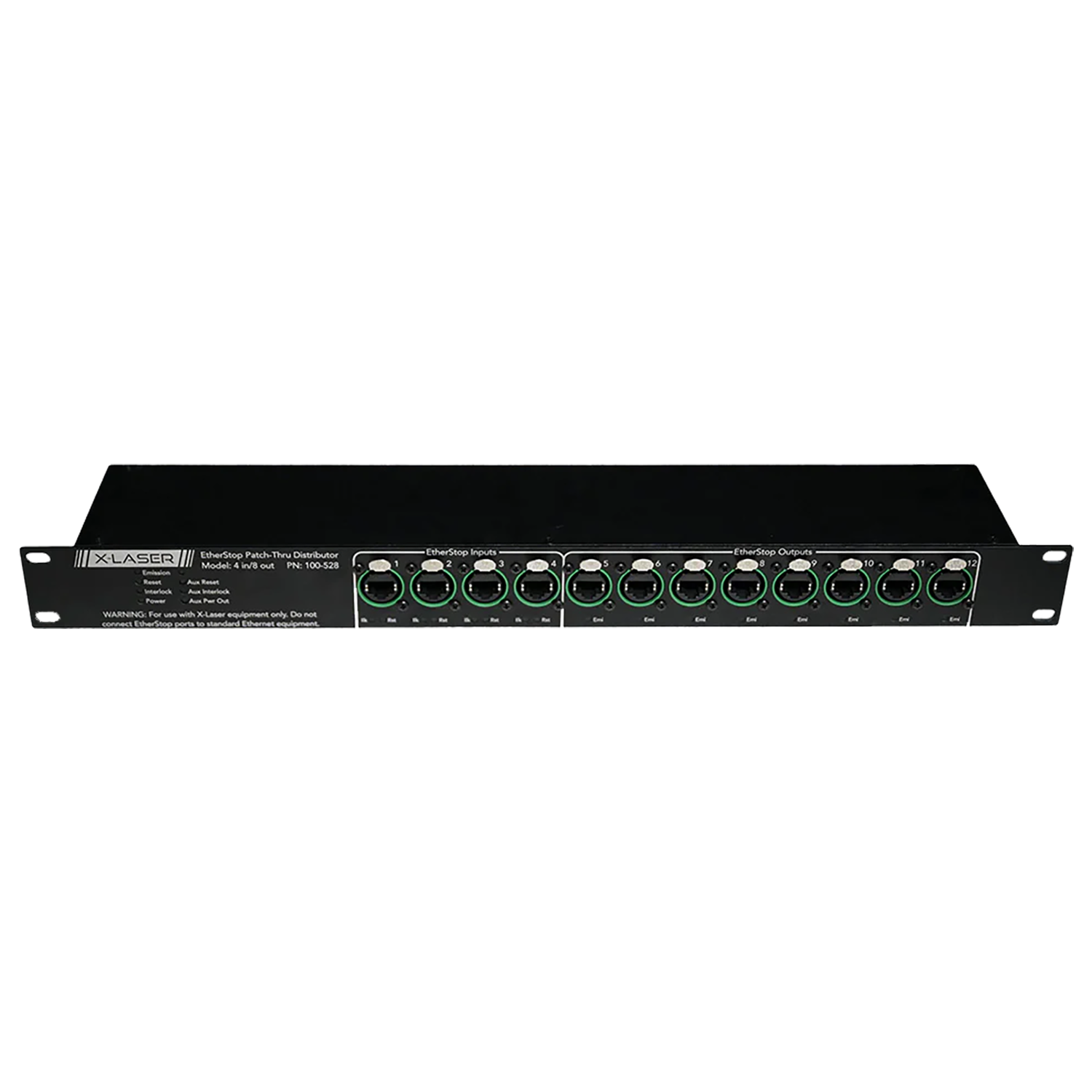 X-Laser EtherStop PatchThru 4I 8O