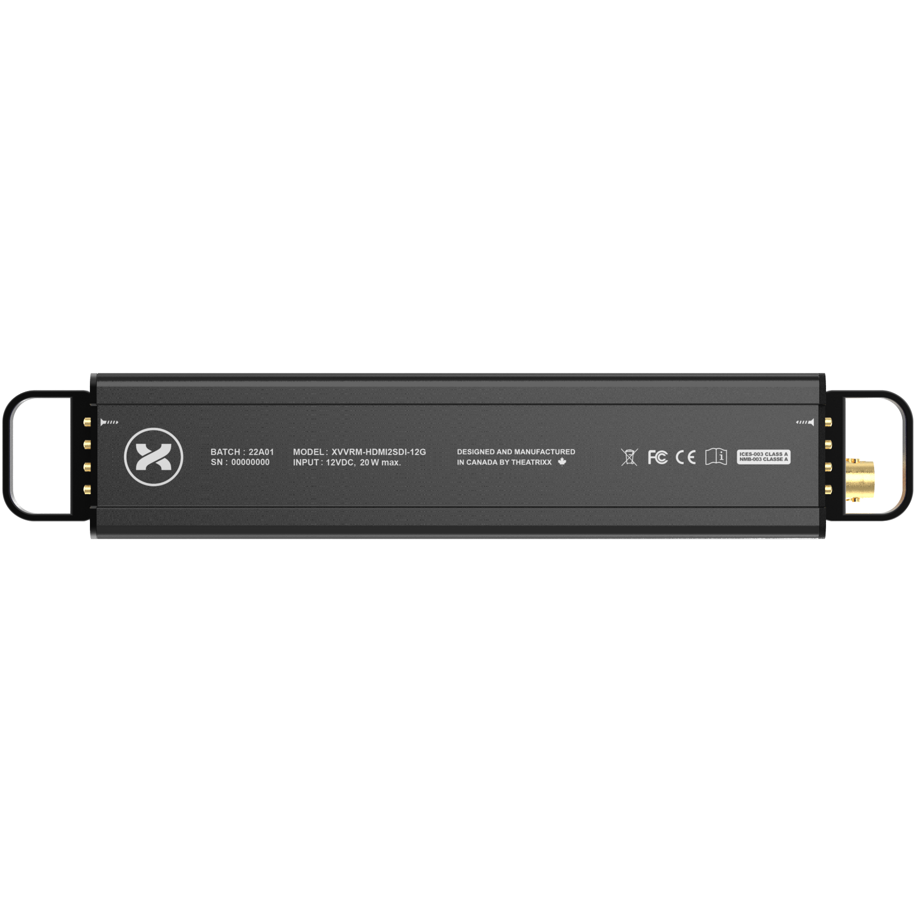 Theatrixx HDMI 2.0 to 12G-SDI Reversible Converter