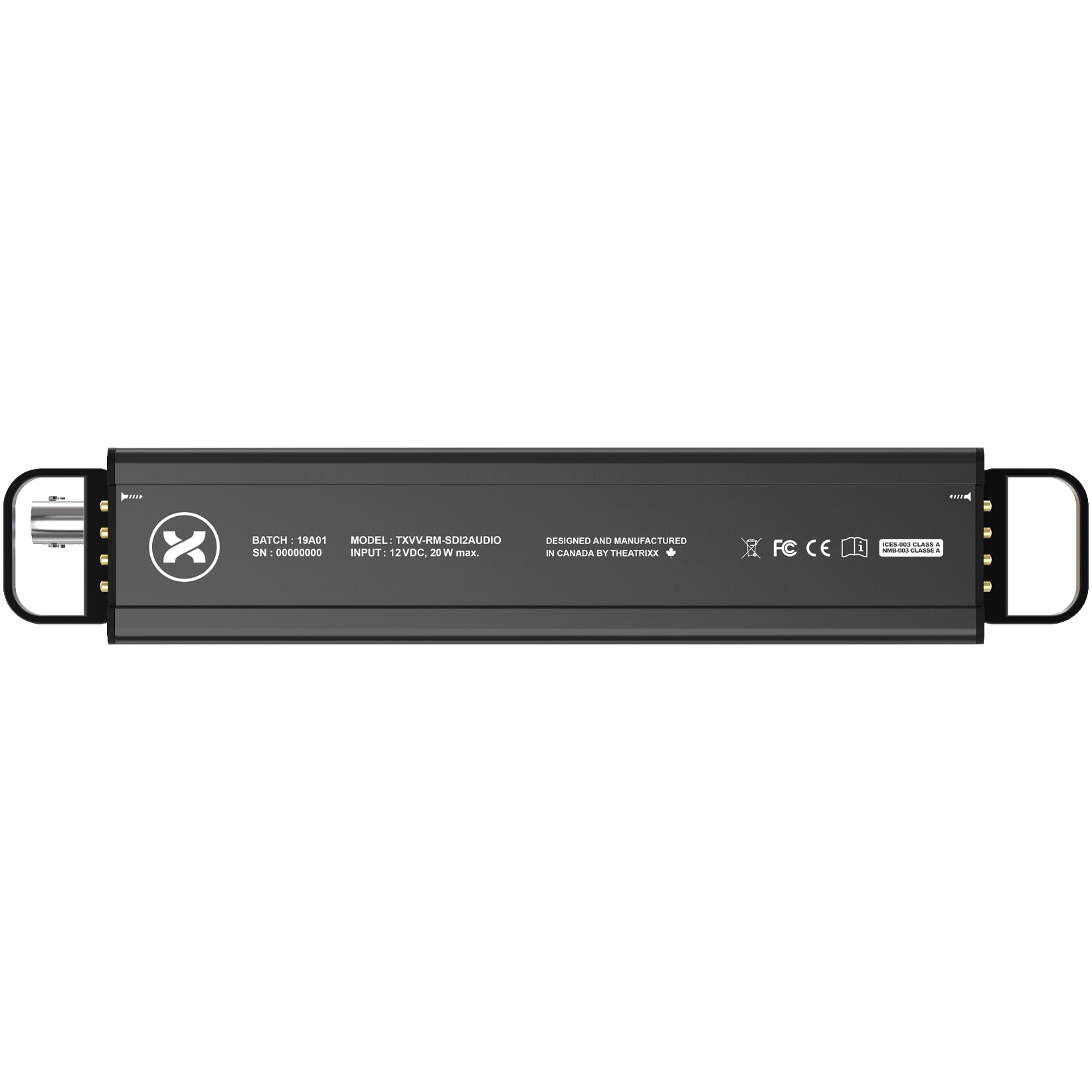 Theatrixx De-Embedder - 3G-SDI to HDMI 1.2 + Audio Reversible Converter