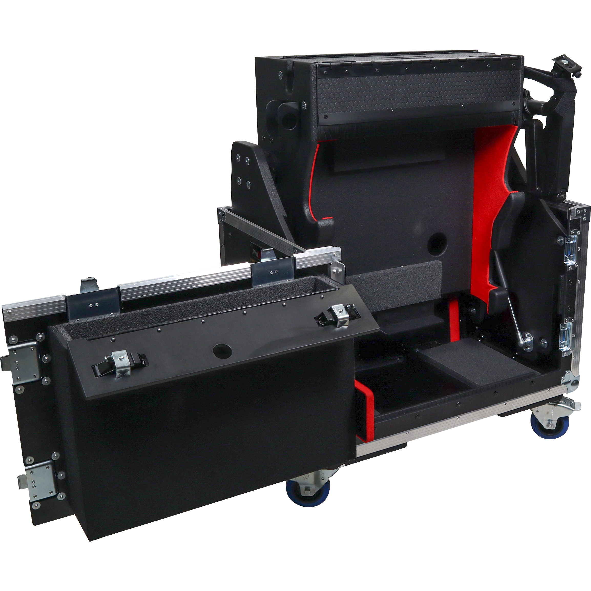 ProX Allen and Heath AVANTIS SOLO Flip-Ready Hydraulic Console Easy Retracting Lifting w/ 2U Rack Space Case by ZCASE