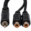 Hosa Y Cable 1/4" TS to Dual RCA Female