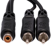 Hosa Y Cable RCA Female to Dual RCA