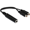 Hosa Y Cable 1/4" TS Female to Dual RCA Female