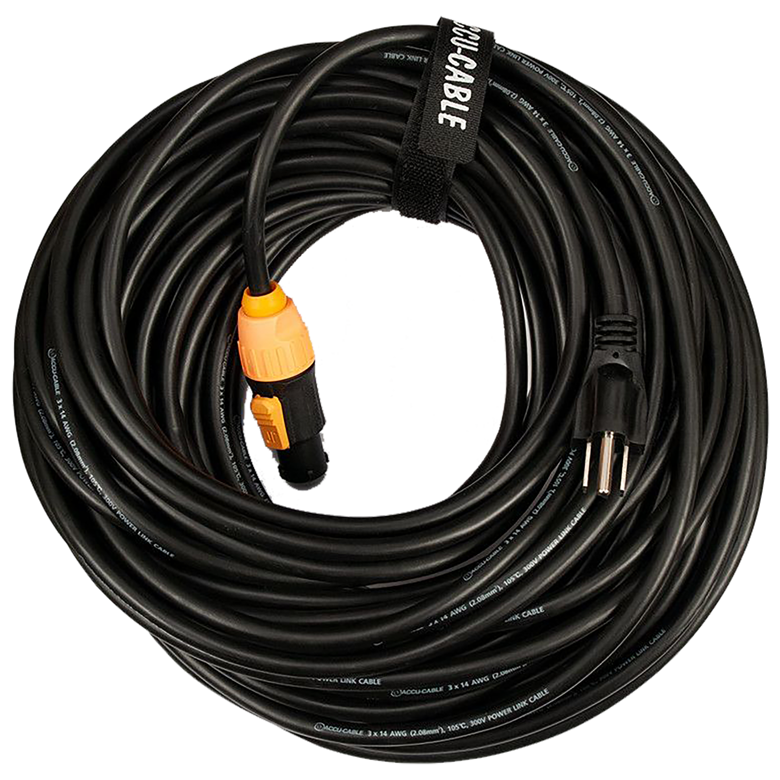 AccuCable IP65 Power Twist Lock to Edison Cable