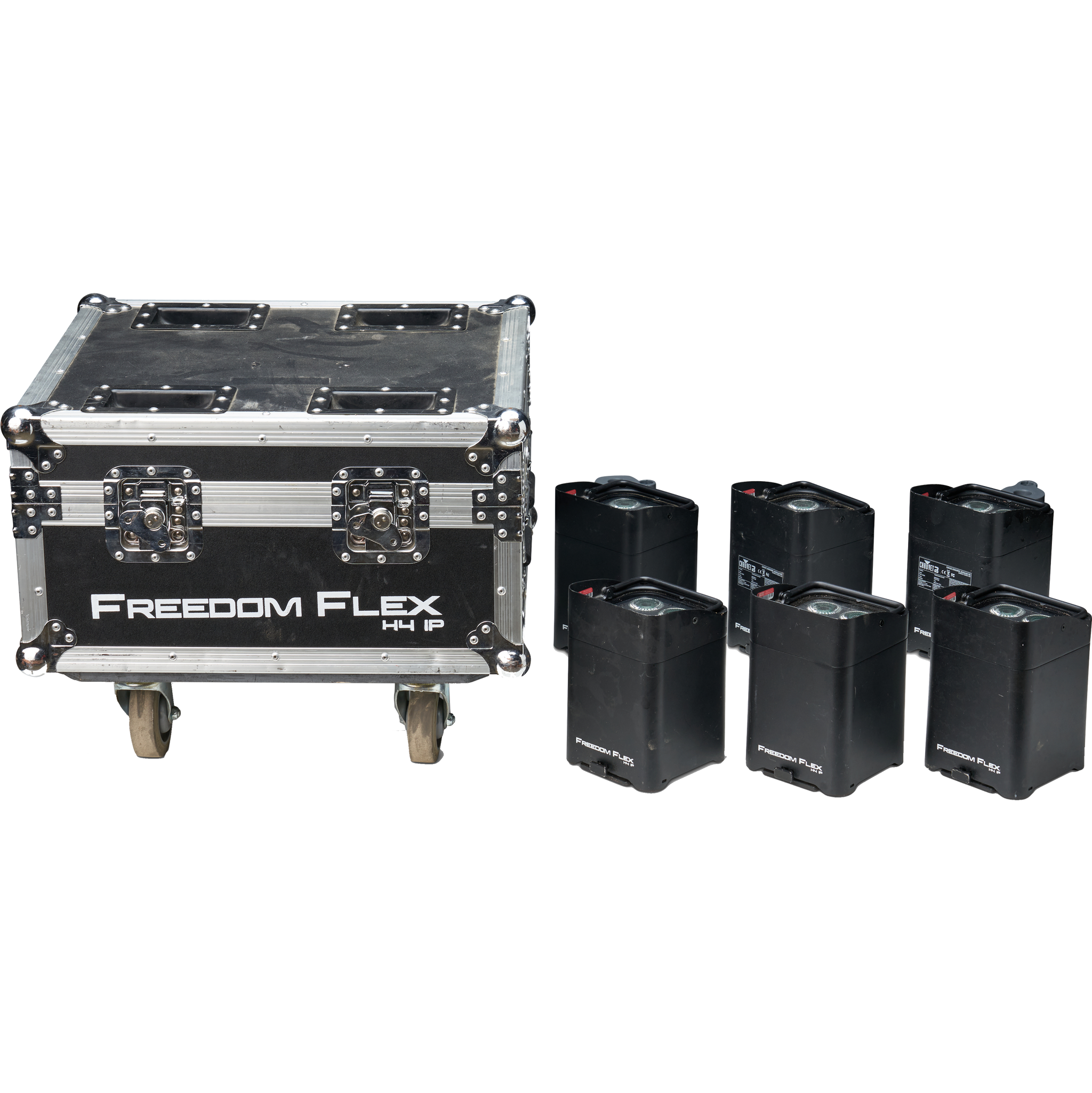 Chauvet DJ Freedom Flex H4 IP 6-Pack with Case