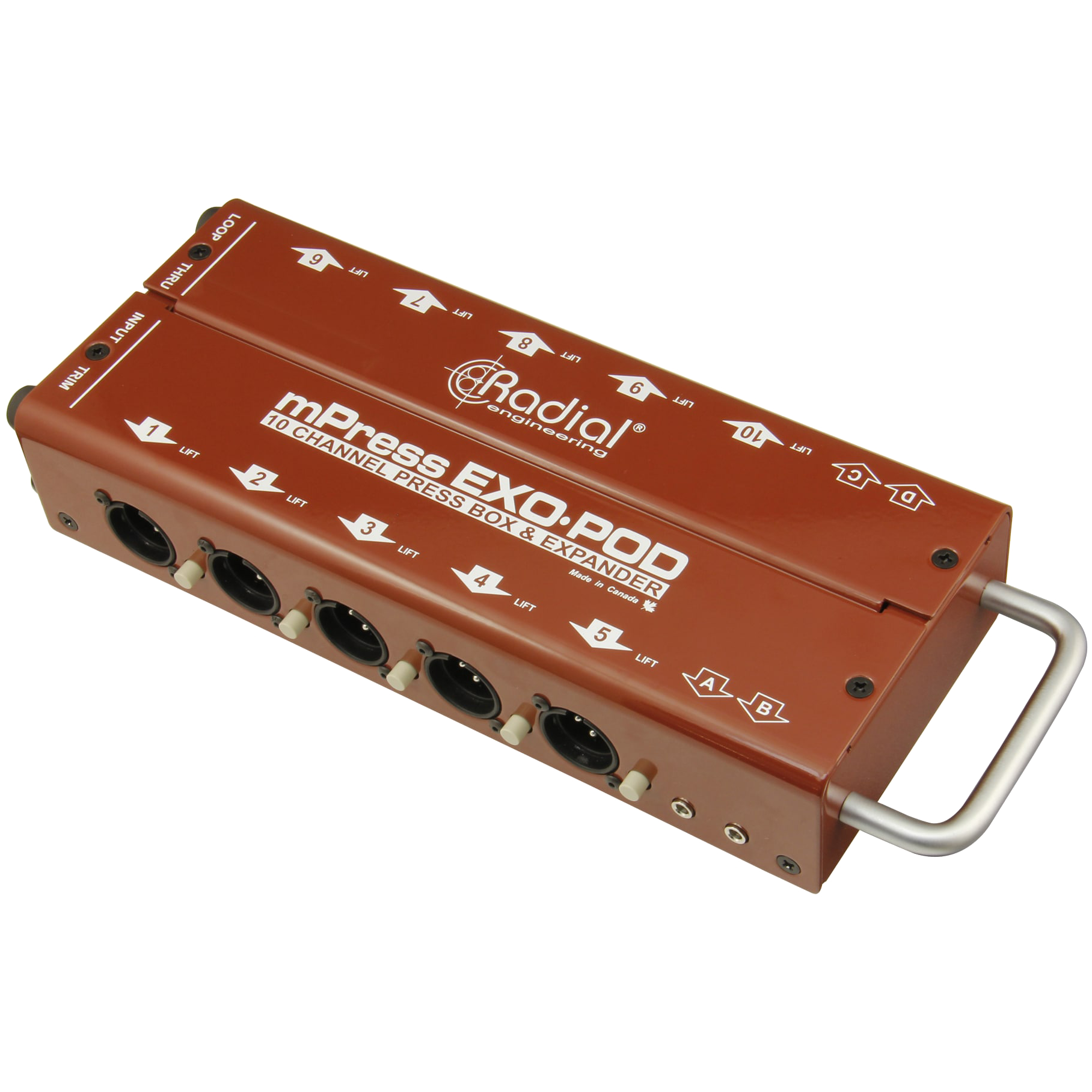 Radial Exo-Pod Broadcast Splitter