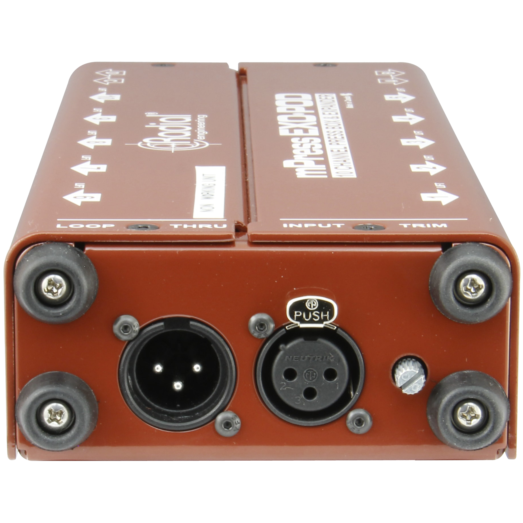 Radial Exo-Pod Broadcast Splitter