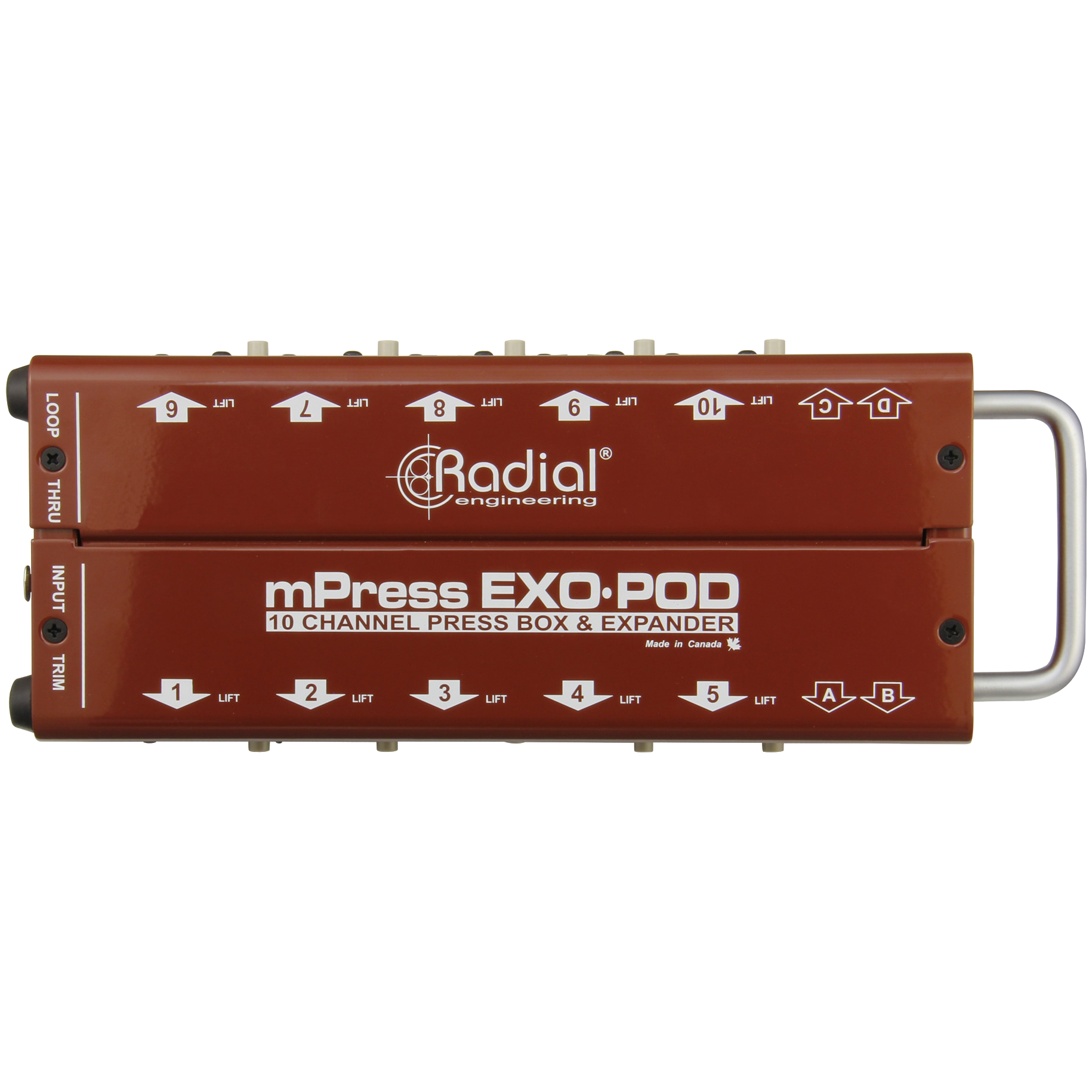 Radial Exo-Pod Broadcast Splitter