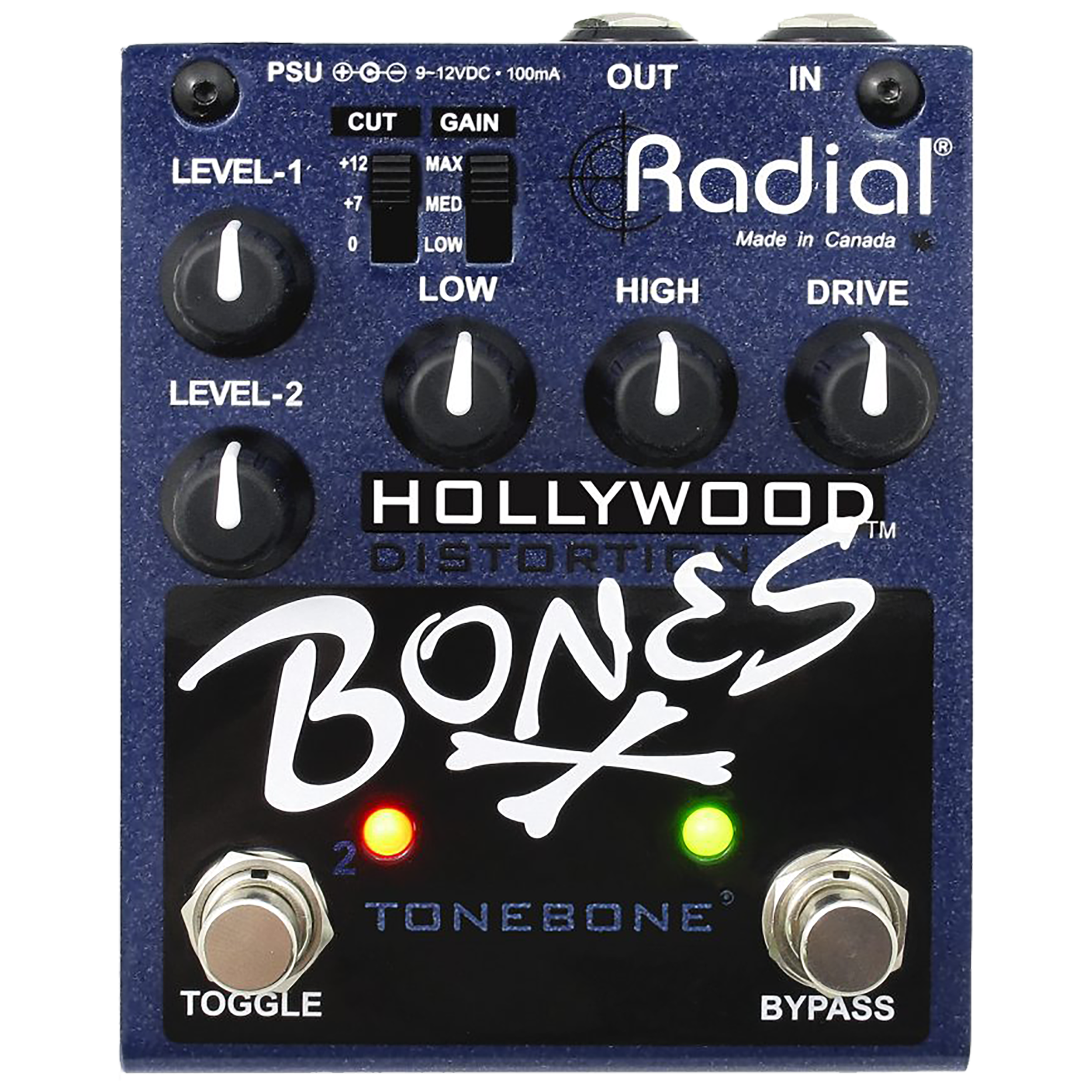 Radial Bones Hollywood Distortion & Overdrive Pedal
