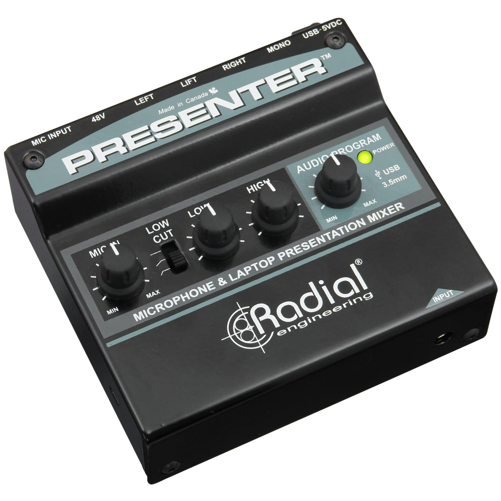 Radial Audio Presentation Mixer