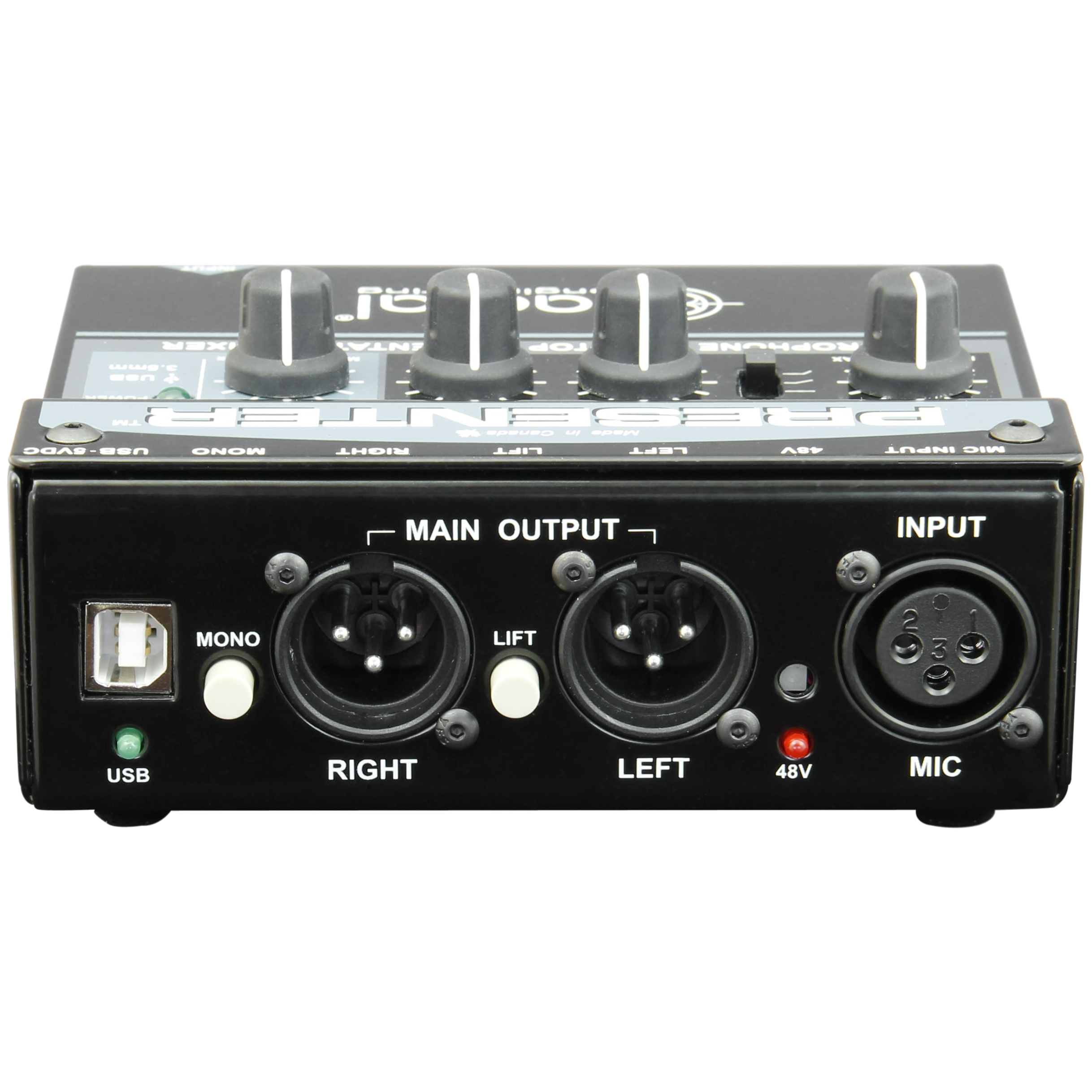 Radial Audio Presentation Mixer