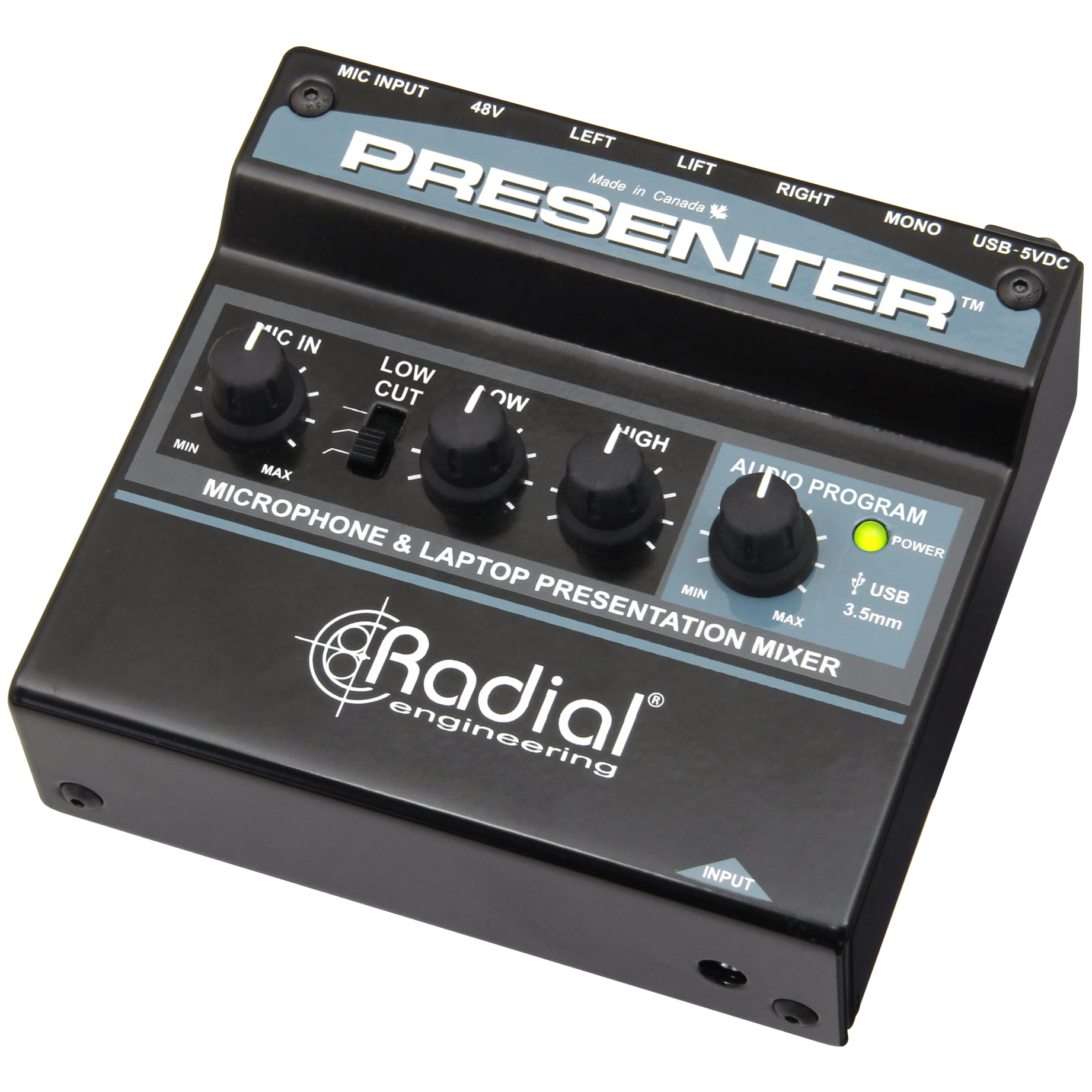 Radial Audio Presentation Mixer
