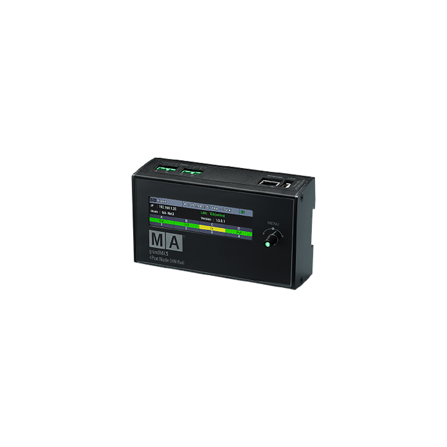 MA Lighting grandMA3 4Port Node DIN-Rail