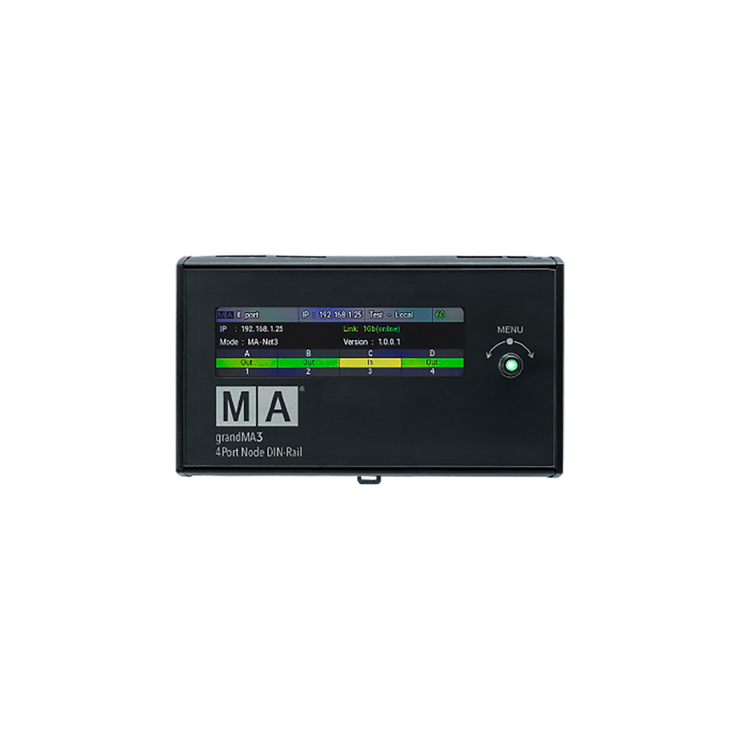 MA Lighting grandMA3 4Port Node DIN-Rail