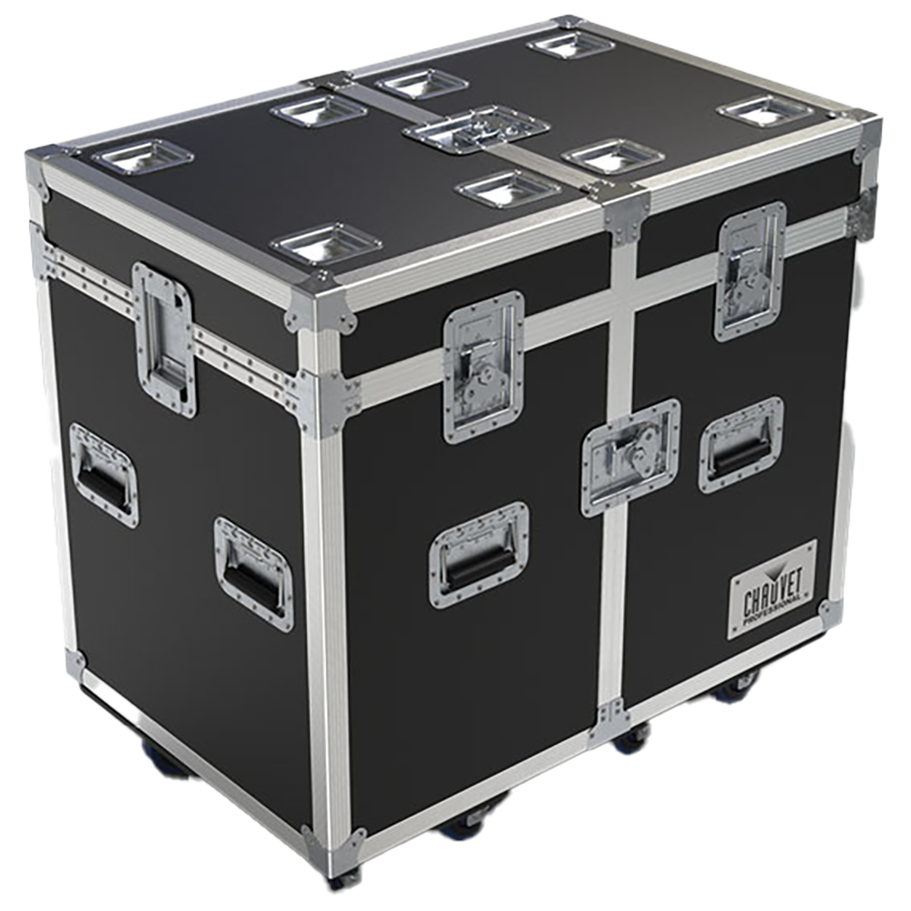 Chauvet 2-Fixture Flight Case for Maverick MK3 Spot/Profile, MK1 Hybrid, Silens 2 Profile, Rogue Outcast 1 Hybrid