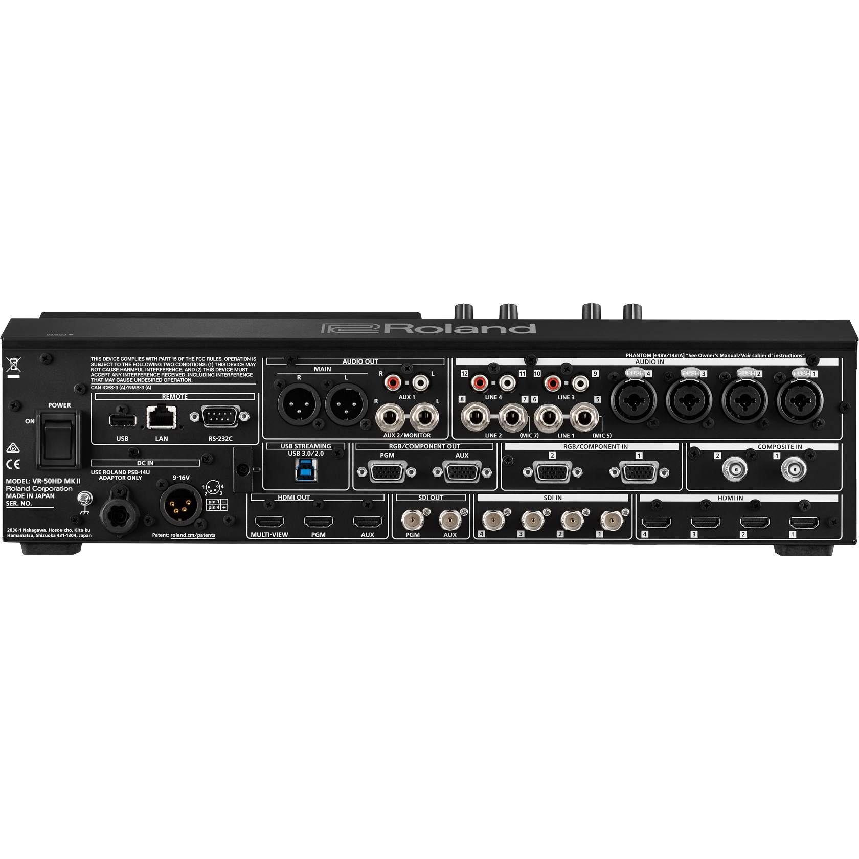 Roland VR-50HD MK2 AV Mixer tourPack with BYFP ipCase
