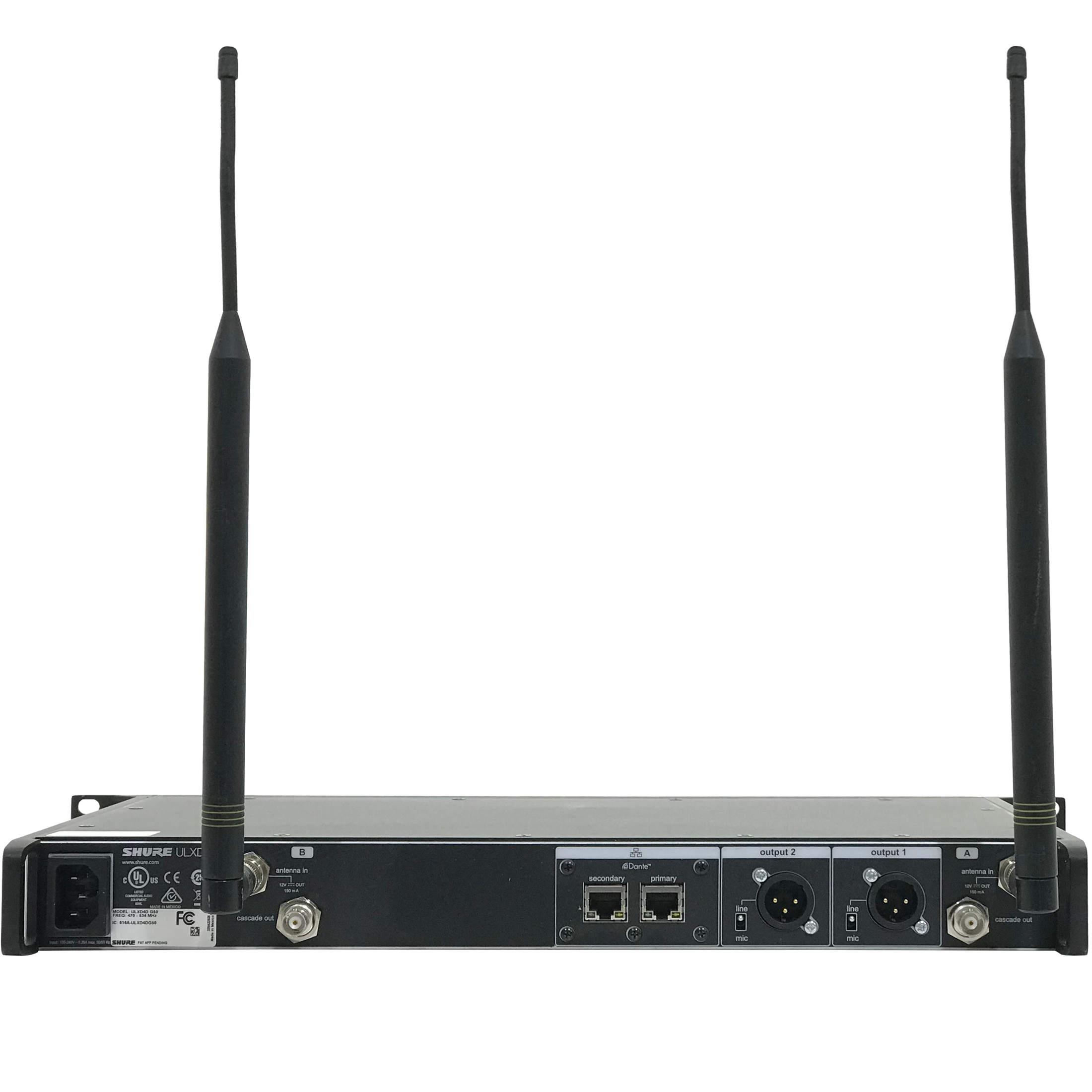 Shure ULX-D Dual Channel Receiver G50 Band