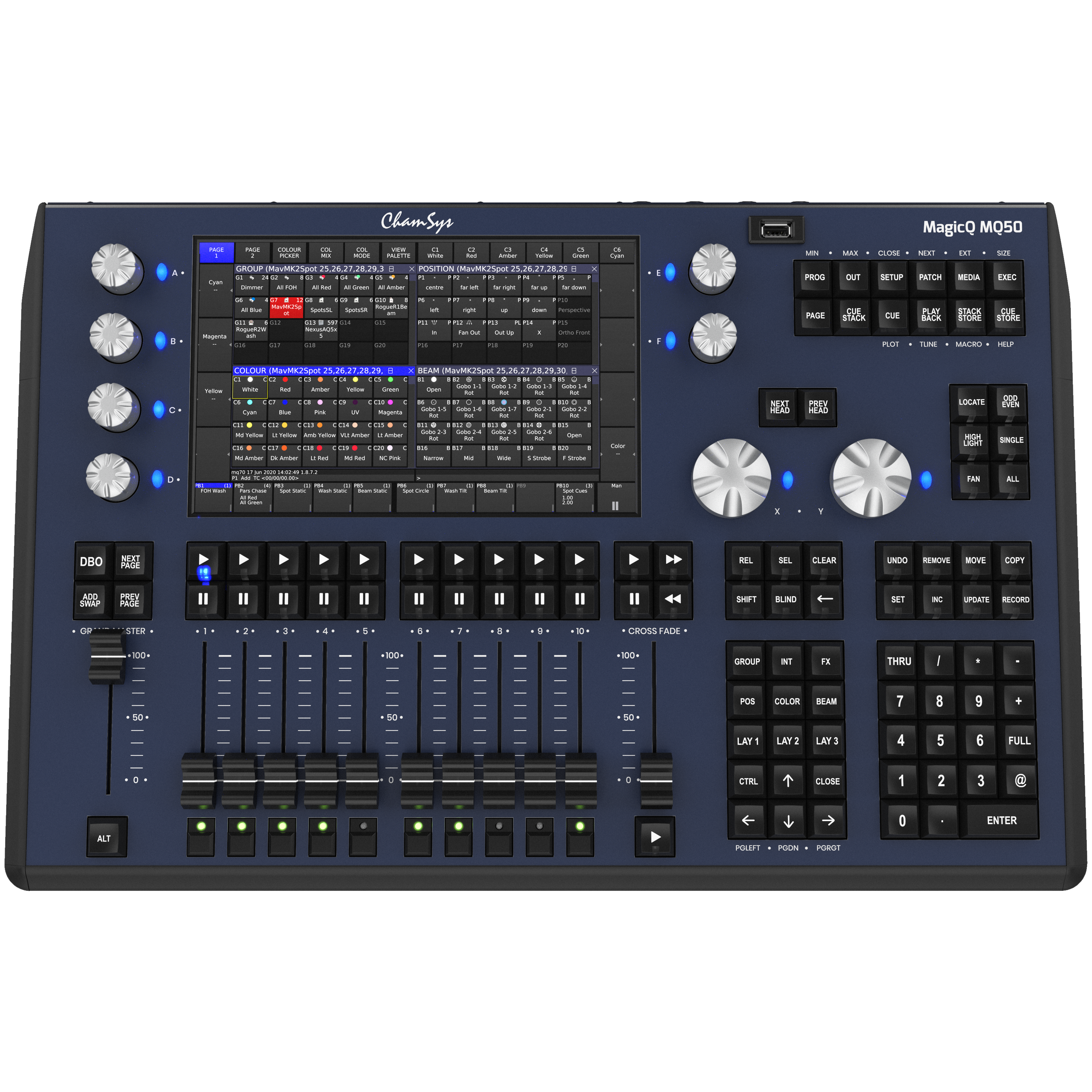Chamsys MagicQ MQ50 Lighting Console tourPack with BYFP ipCase