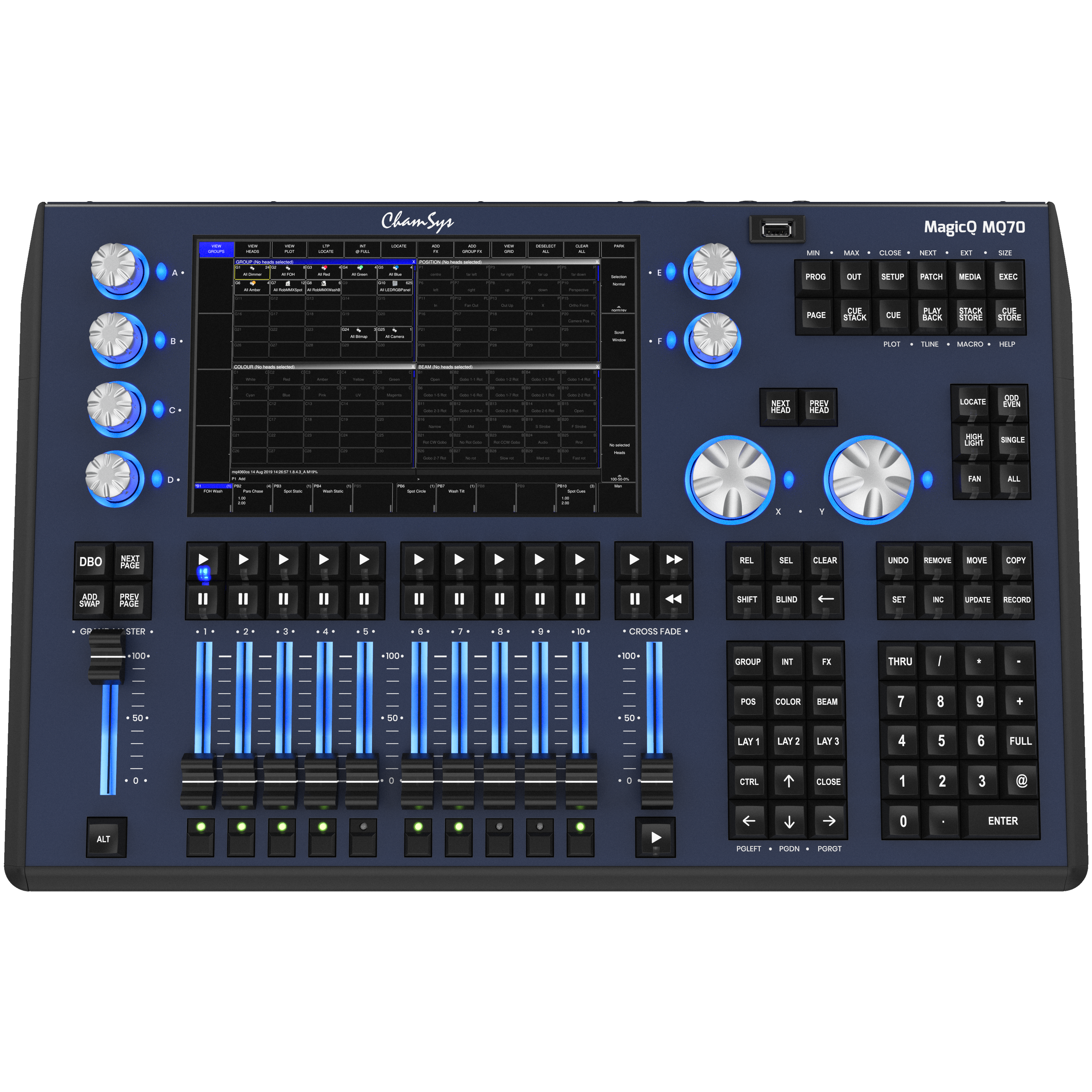 Chamsys MagicQ MQ70 Lighting Console tourPack with BYFP ipCase