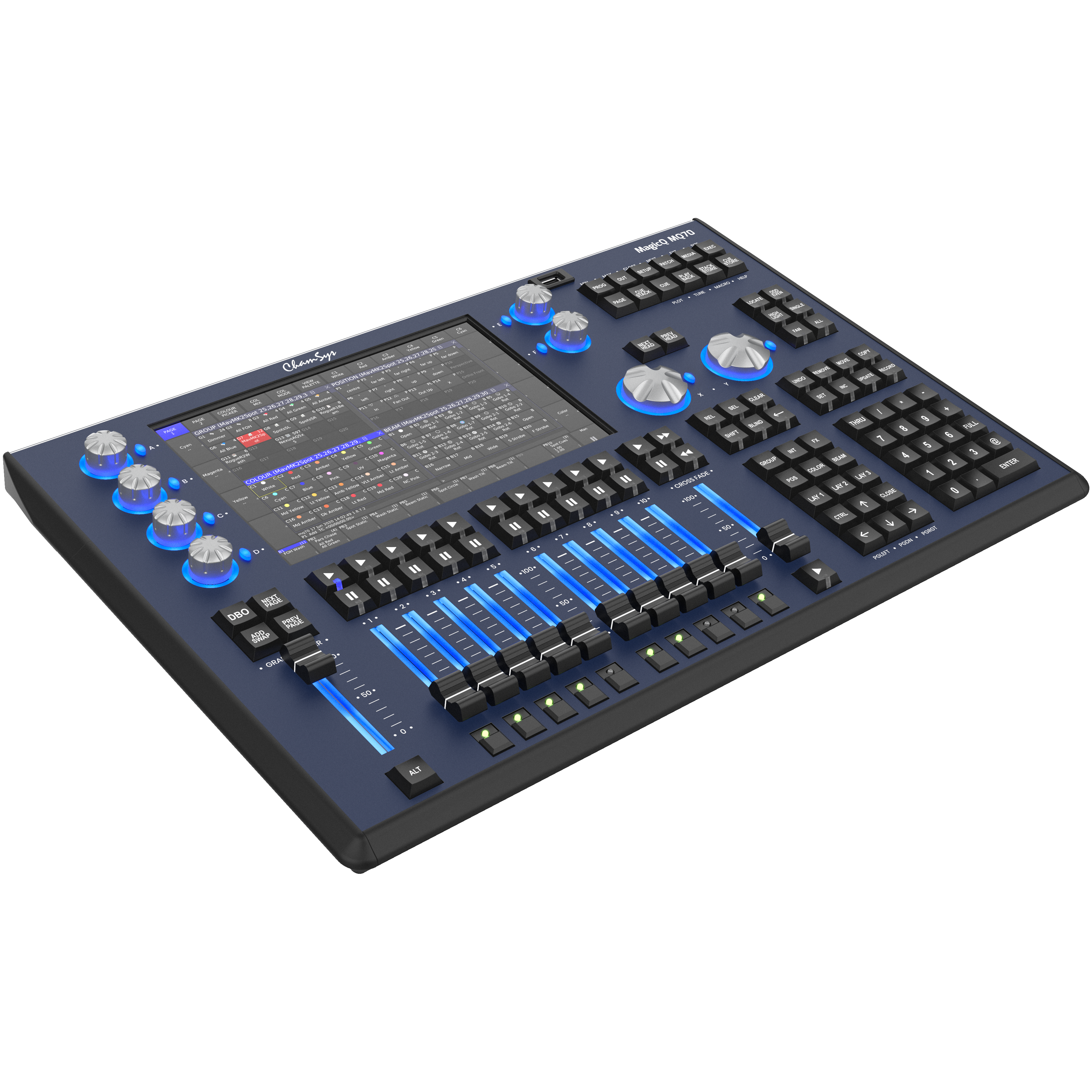 Chamsys MagicQ MQ70 Lighting Console tourPack with BYFP ipCase